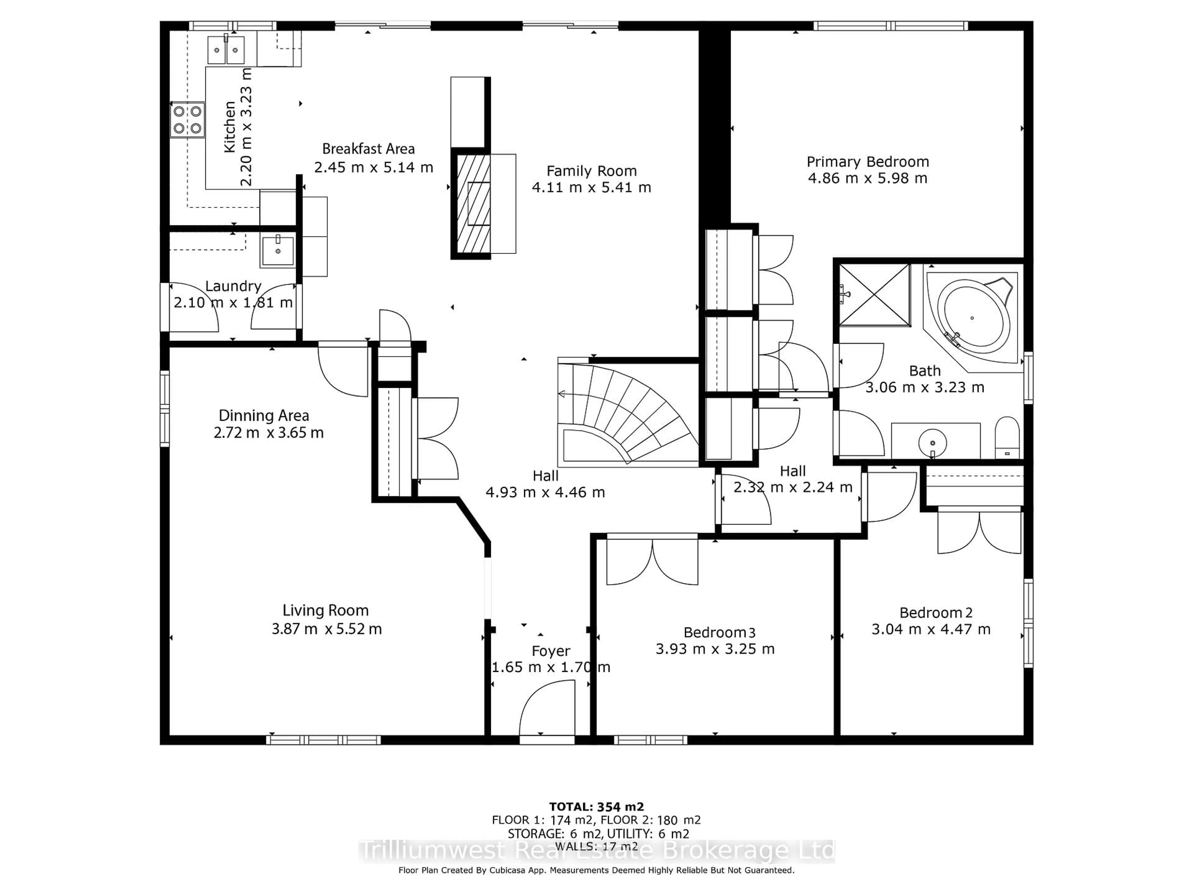 Floor plan for 444 Bonny Meadow Rd, Oakville Ontario L6J 6J2