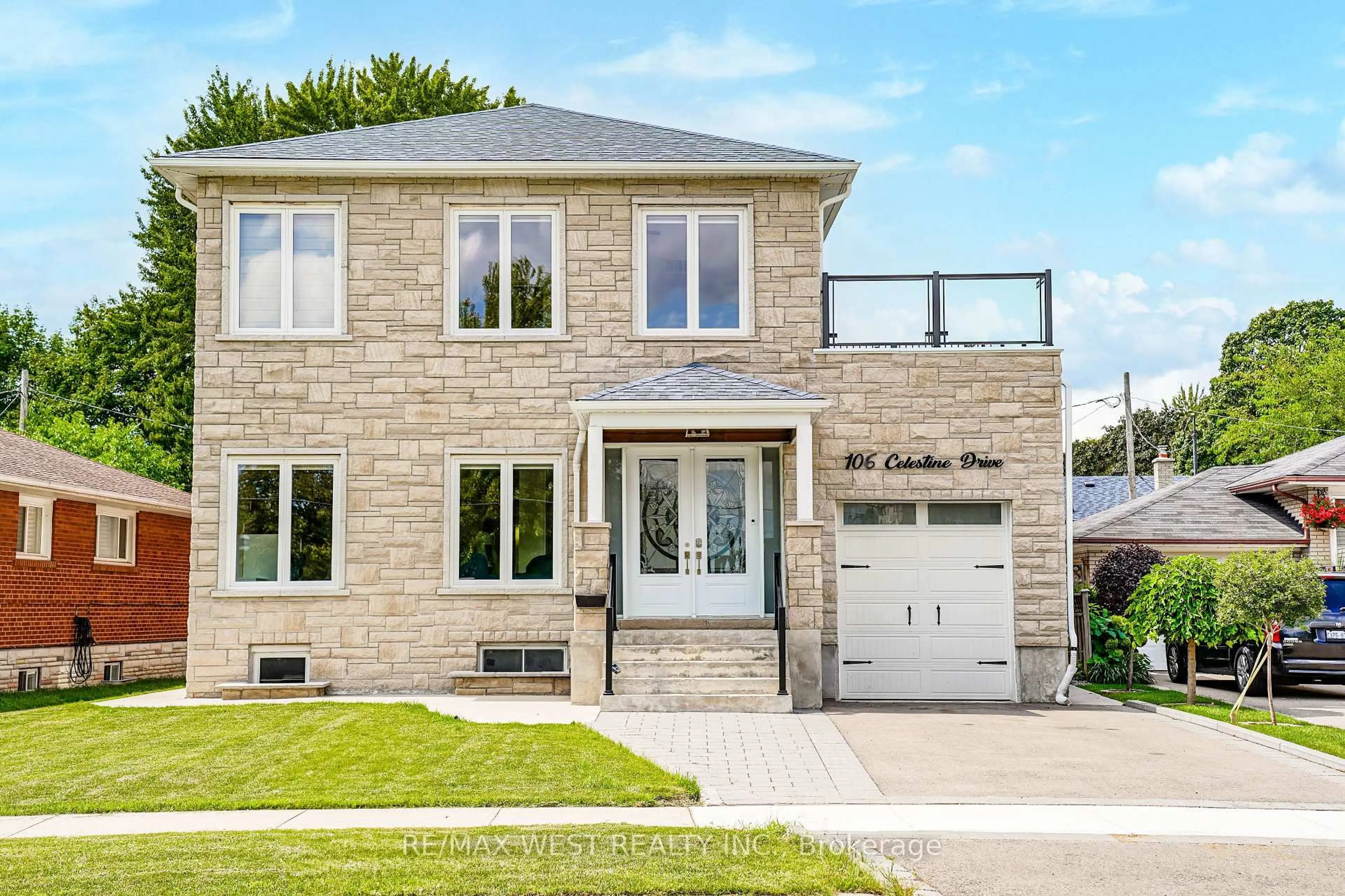 Home with brick exterior material, street for 106 Celestine Dr, Toronto Ontario M9R 3N9