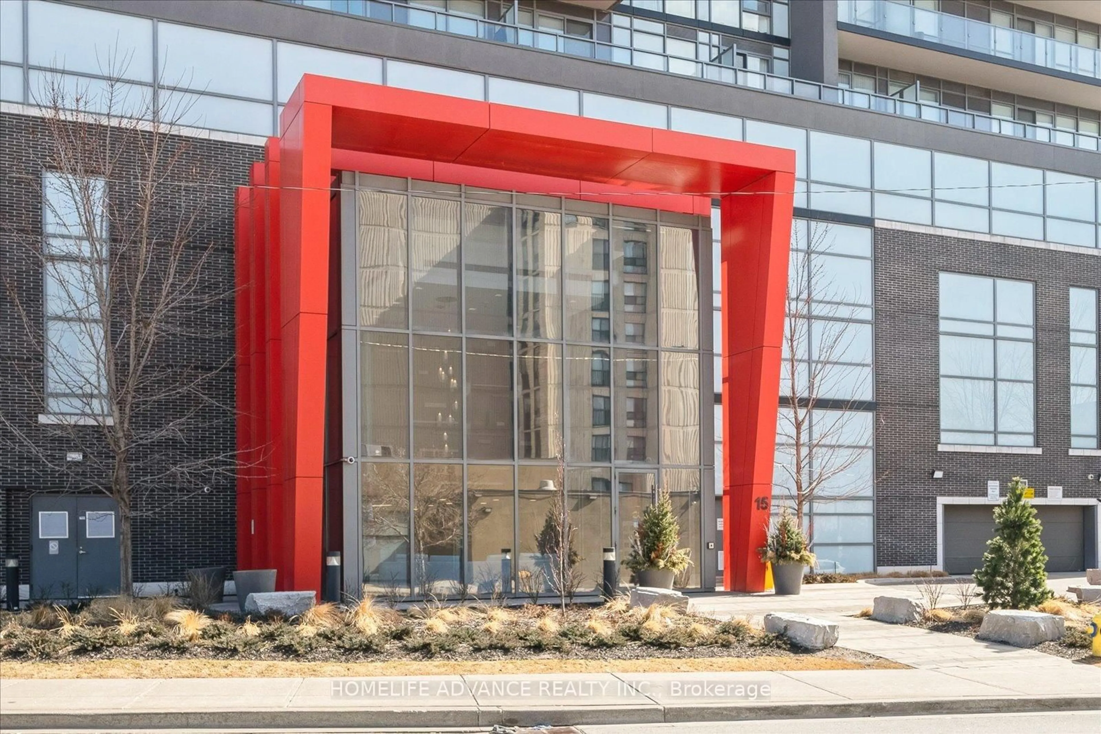 Indoor foyer for 15 James Finlay Way #1117, Toronto Ontario M3M 0B3