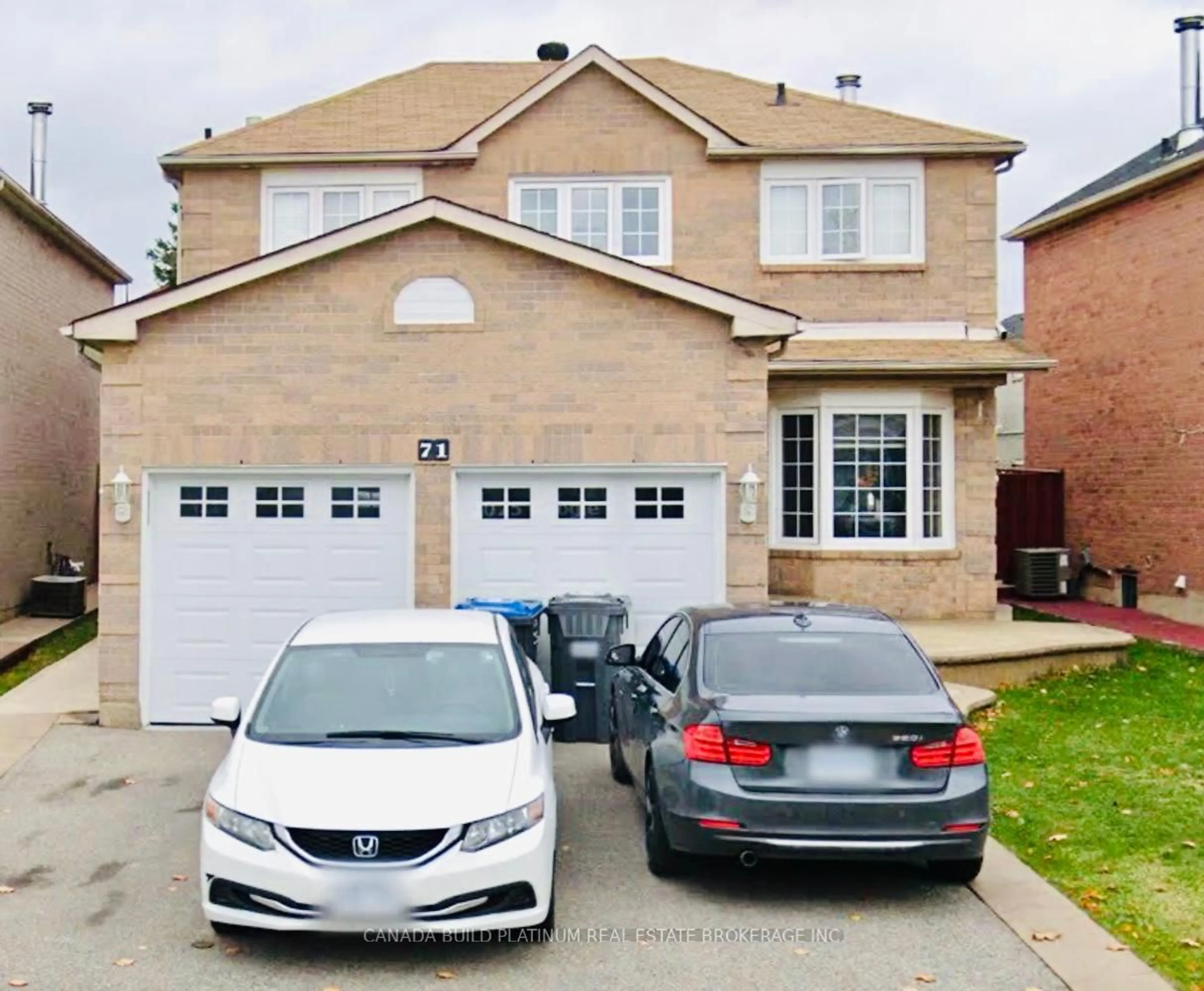 Home with brick exterior material, street for 71 Ravenswood Dr, Brampton Ontario L6Y 4A1
