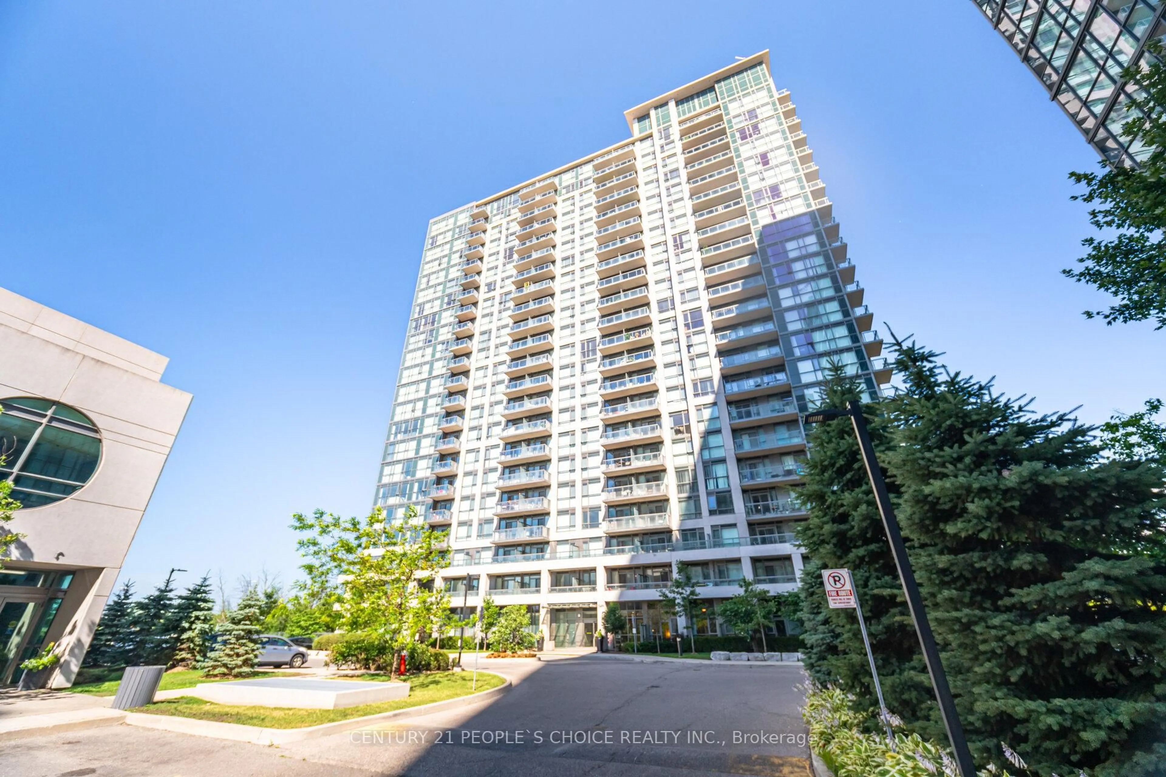A pic from outside/outdoor area/front of a property/back of a property/a pic from drone, building for 349 Rathburn Rd #108, Mississauga Ontario L5B 0G9