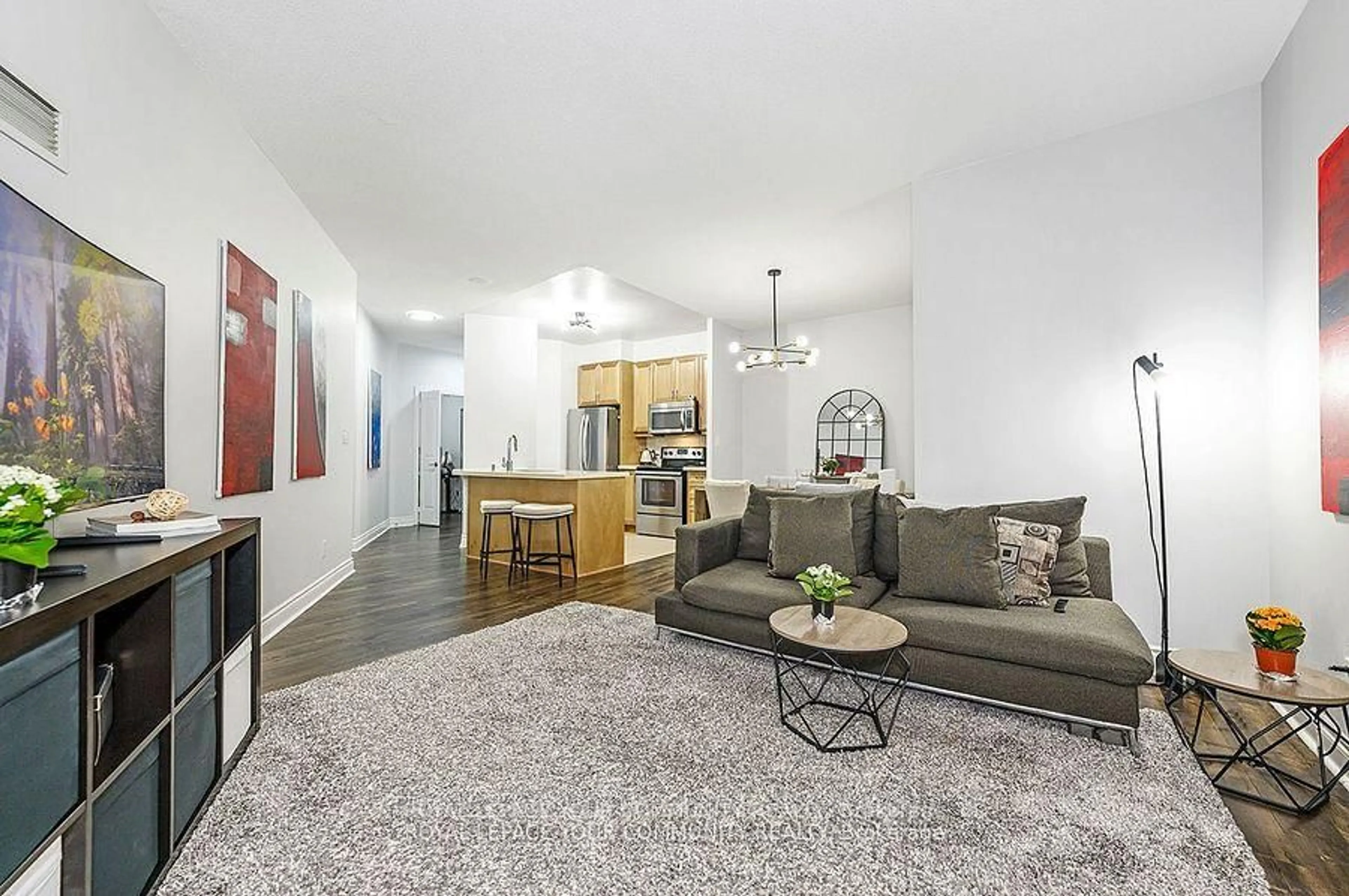 Living room with furniture, unknown for 25 Earlington Ave #114, Toronto Ontario M8X 3A3