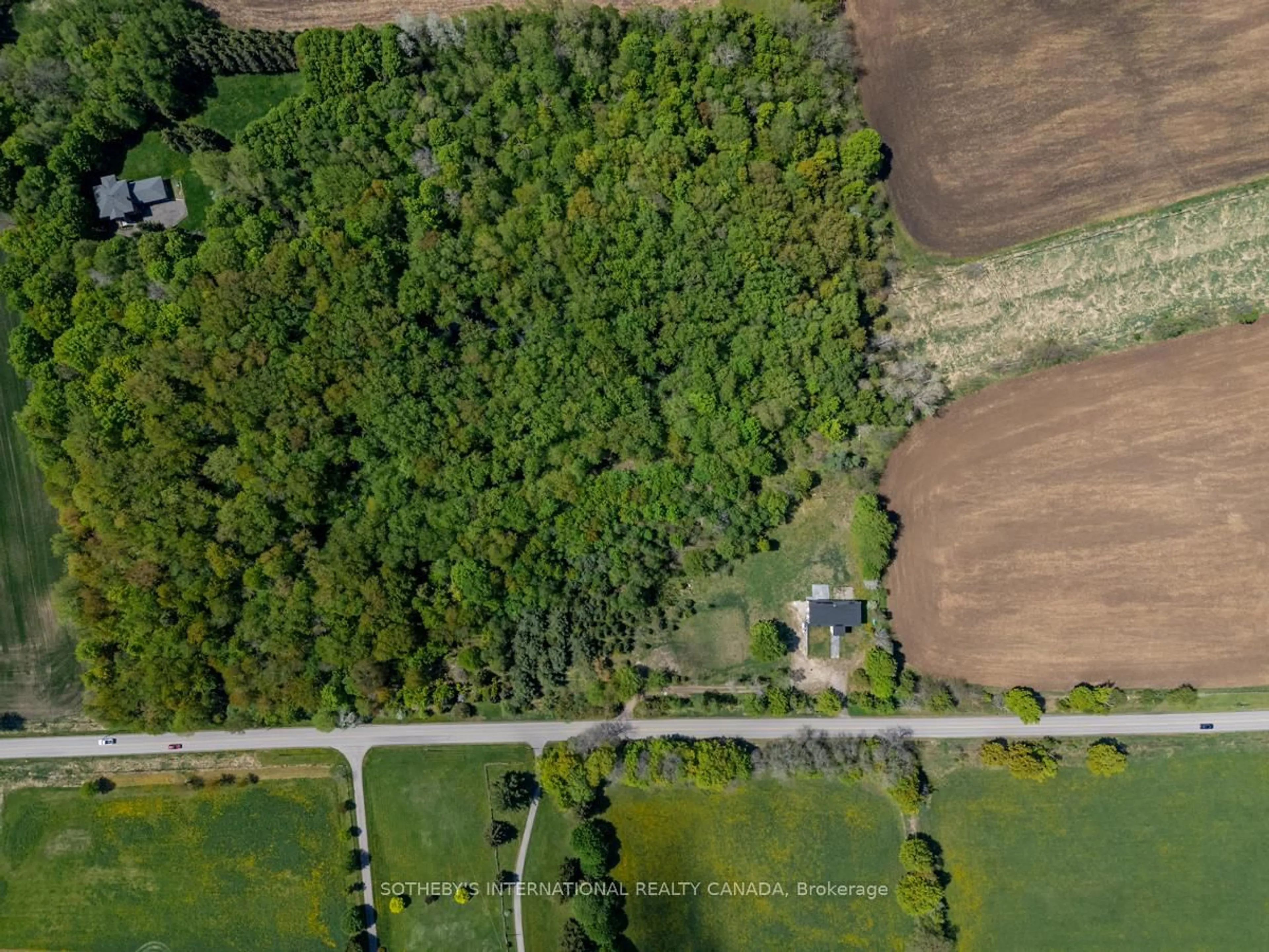 A pic from outside/outdoor area/front of a property/back of a property/a pic from drone, forest/trees view for 15206 Bramalea Rd, Caledon Ontario L7C 2P8
