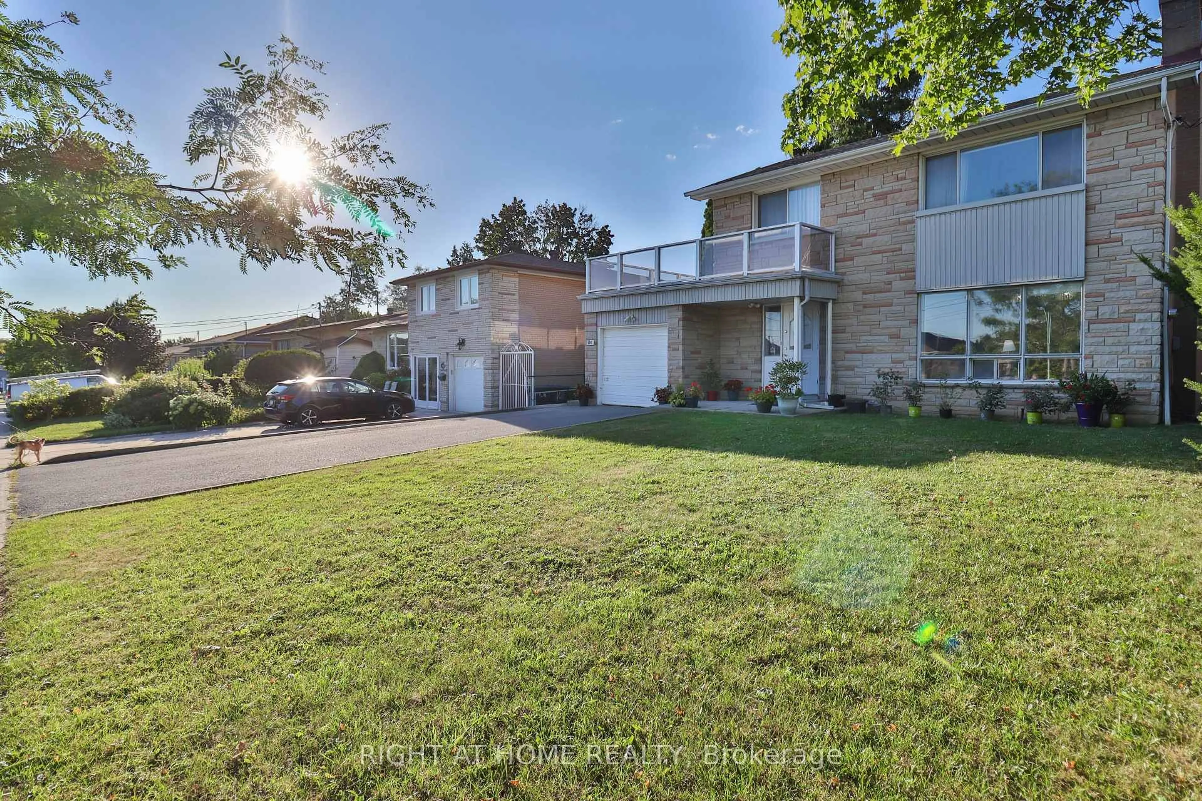 A pic from outside/outdoor area/front of a property/back of a property/a pic from drone, unknown for 106 Grandravine Dr, Toronto Ontario M3J 1B4