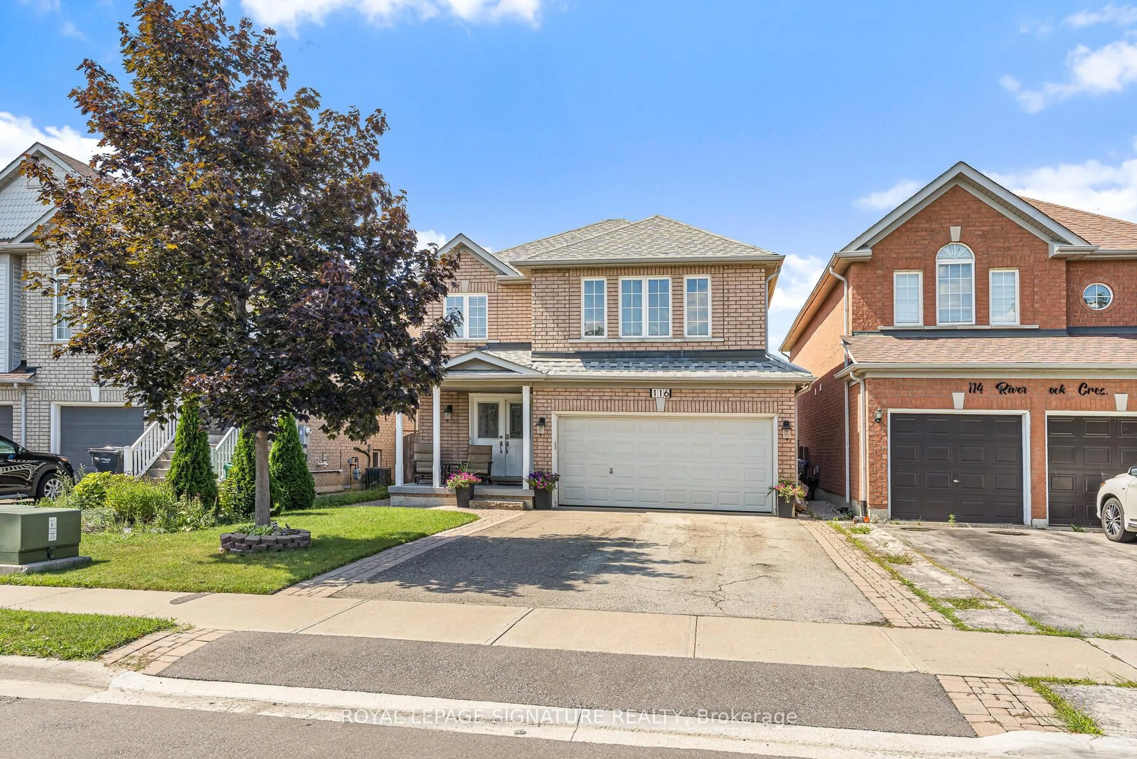 Home with brick exterior material, street for 116 River Rock Cres, Brampton Ontario L7A 2W4