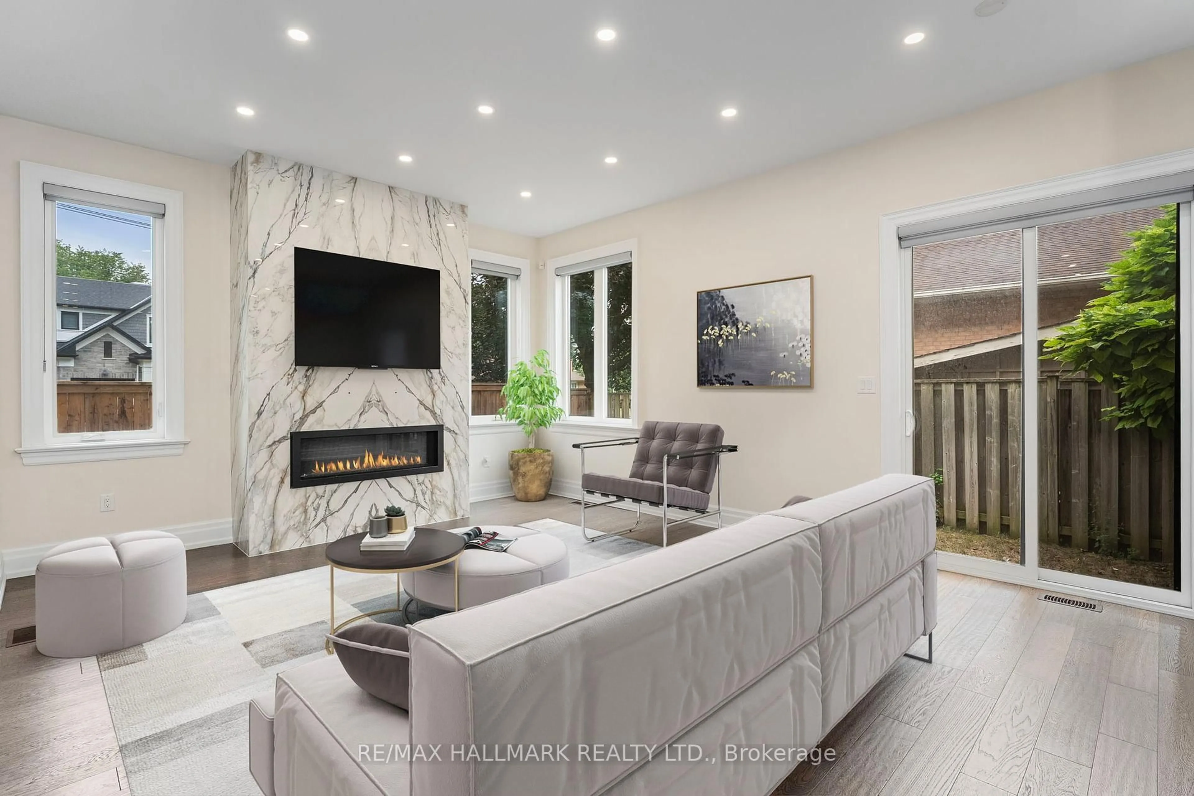 Living room with furniture, ceramic/tile floor for 1164 Bridge Rd, Oakville Ontario L6L 2C1