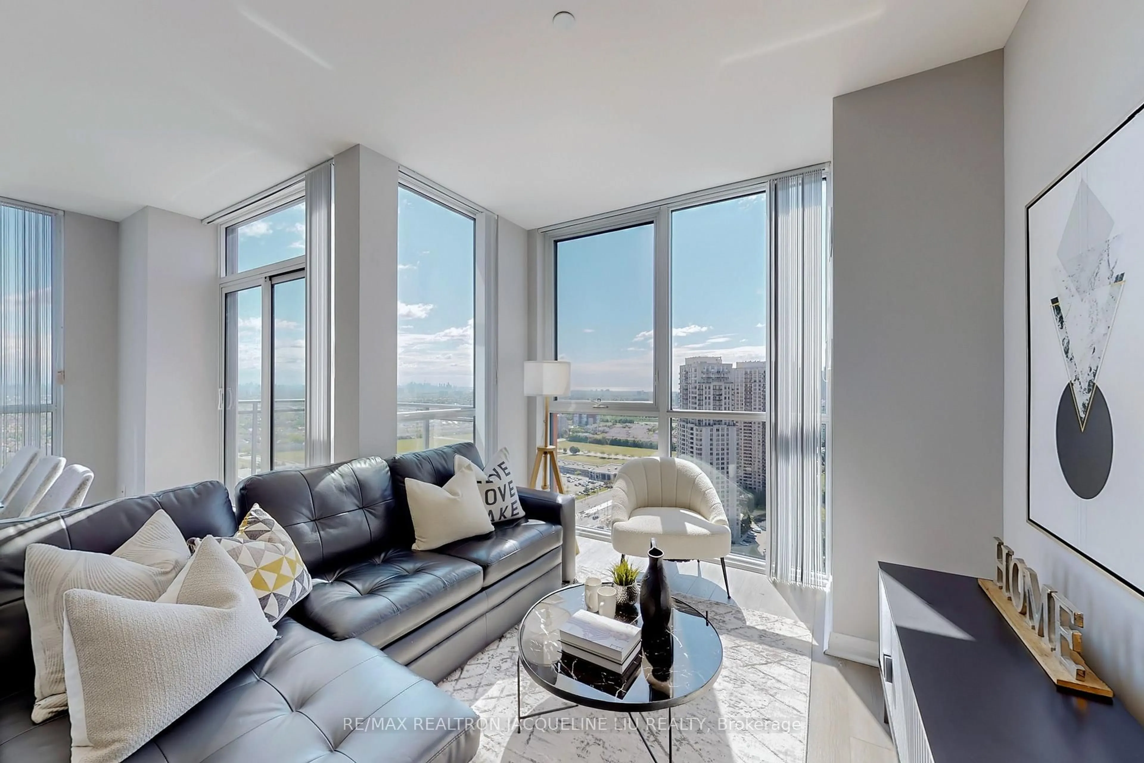 Living room with furniture, unknown for 75 Eglinton Ave #2801, Mississauga Ontario L5R 0E5