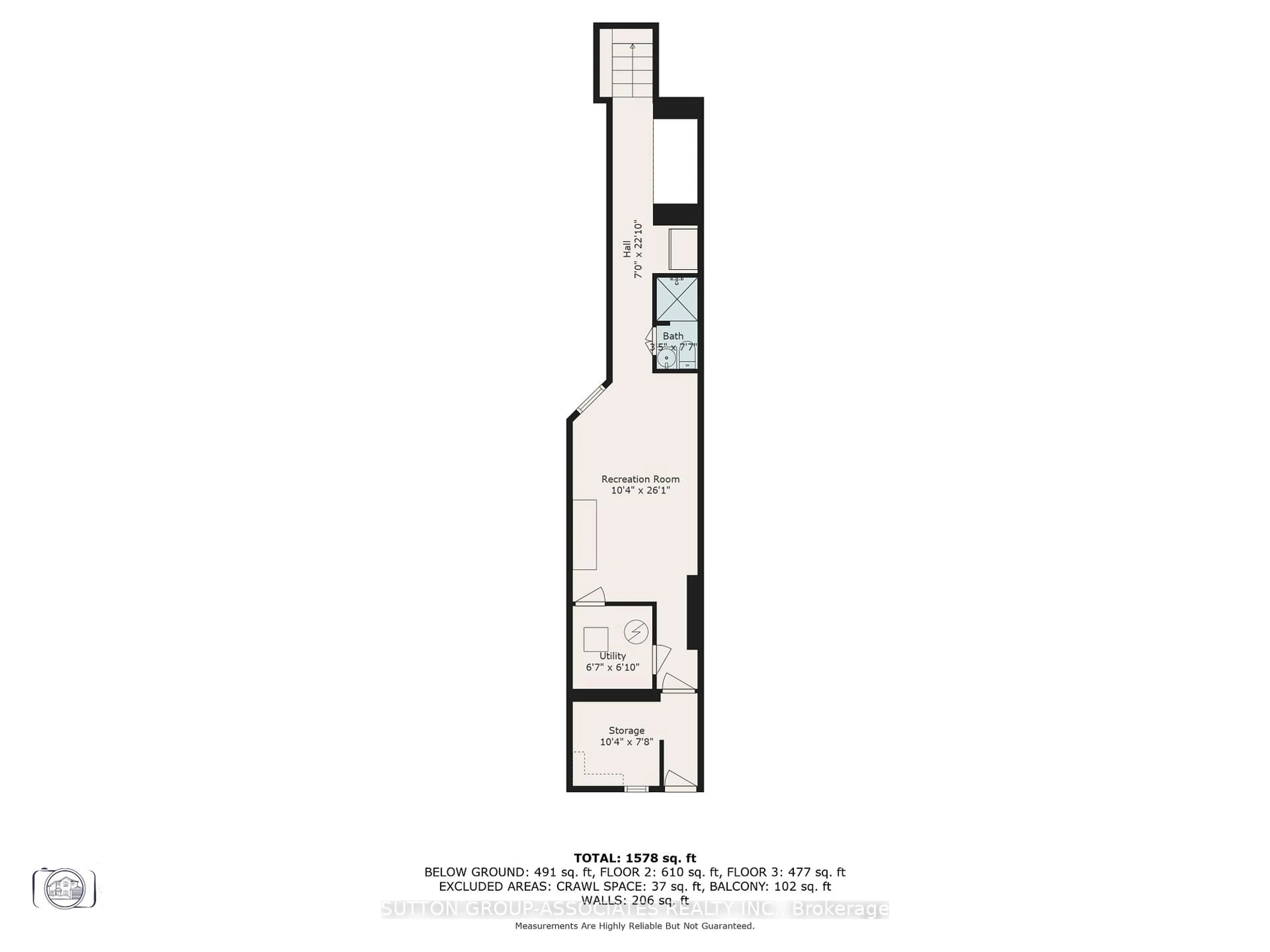 Floor plan for 32 St Clair Gdns, Toronto Ontario M6E 3V4
