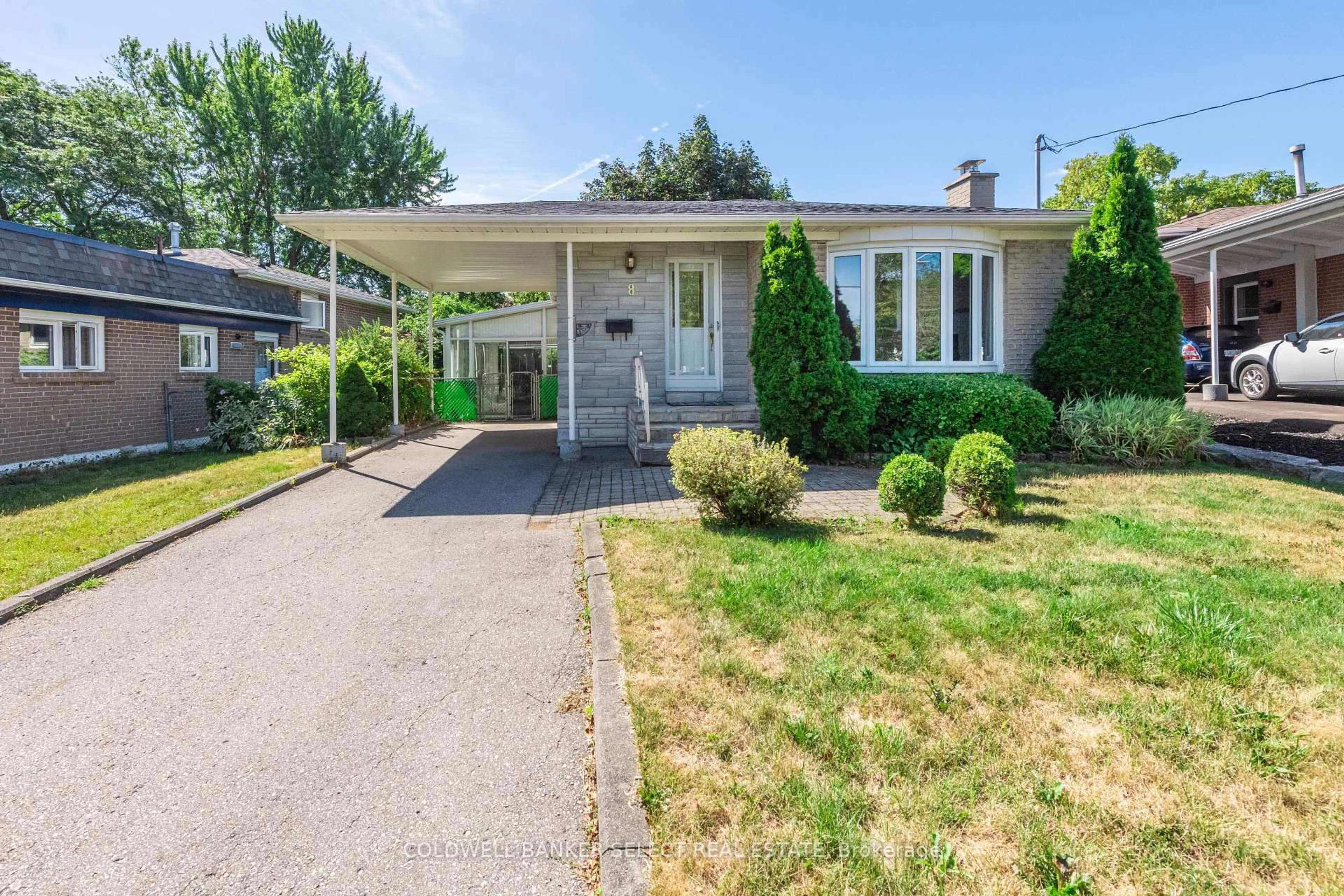 Home with vinyl exterior material, street for 8 Millview Crt, Toronto Ontario M9W 3K7