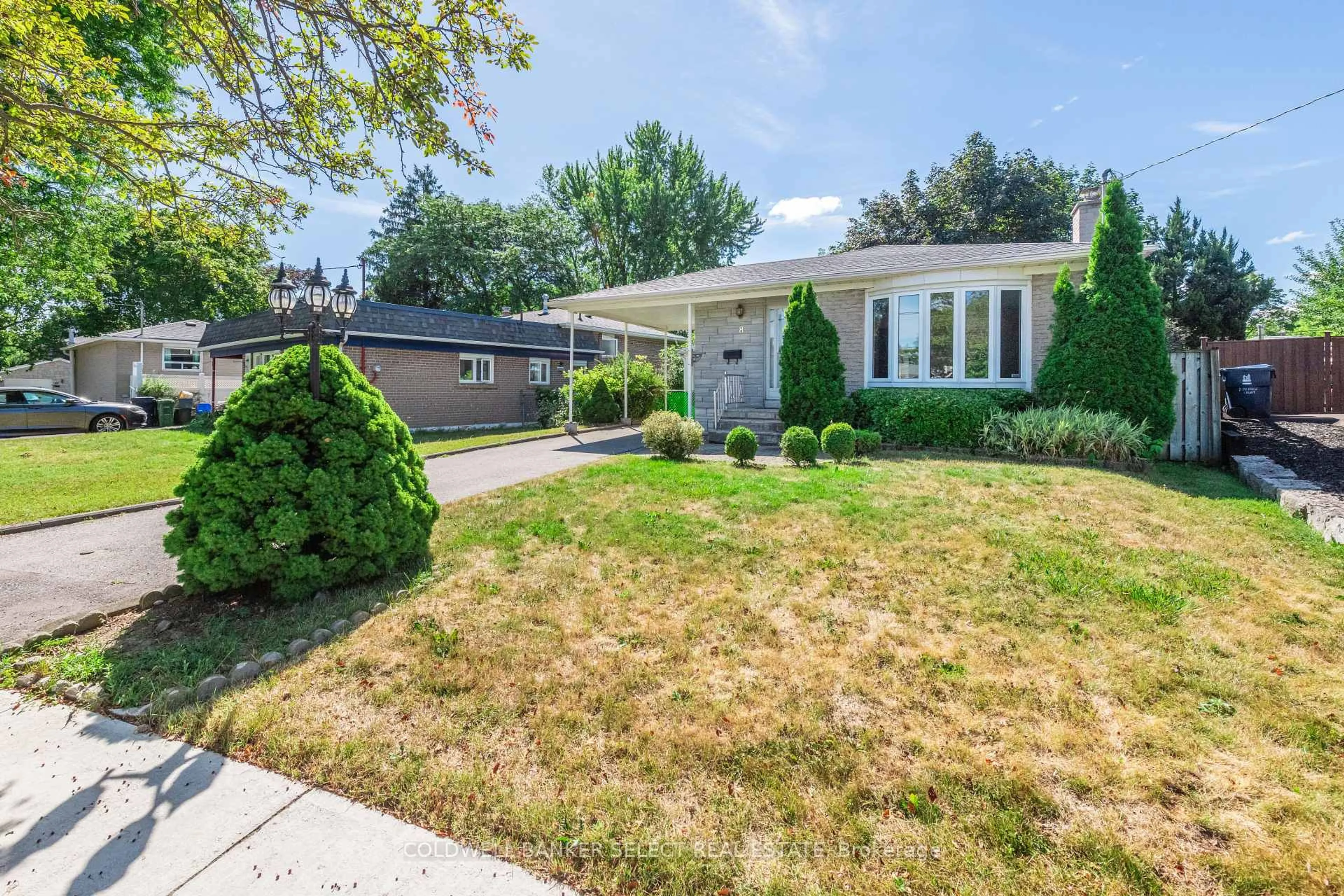 Home with vinyl exterior material, street for 8 Millview Crt, Toronto Ontario M9W 3K7