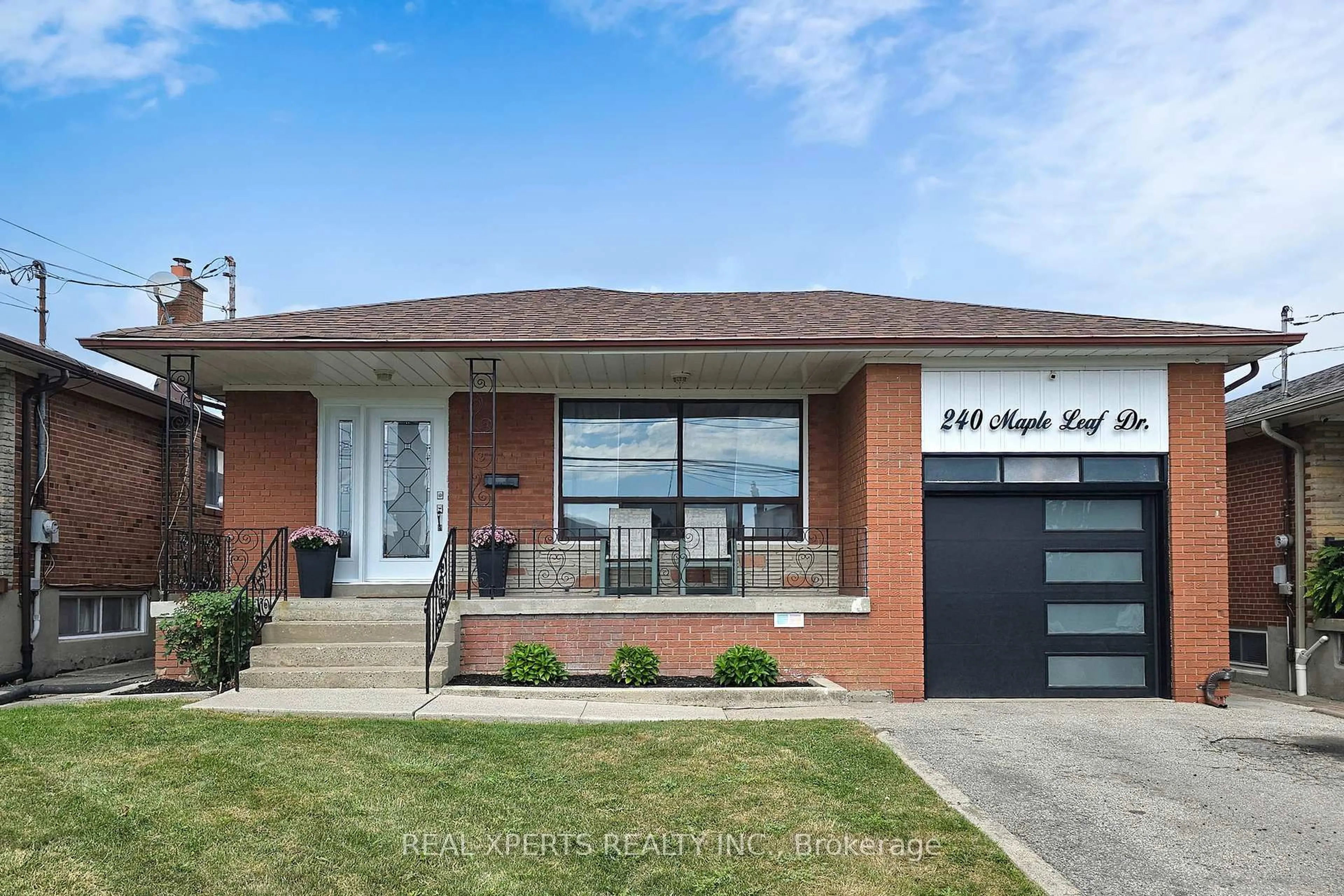 Home with brick exterior material, street for 240 Maple Leaf Dr, Toronto Ontario M6L 1P1