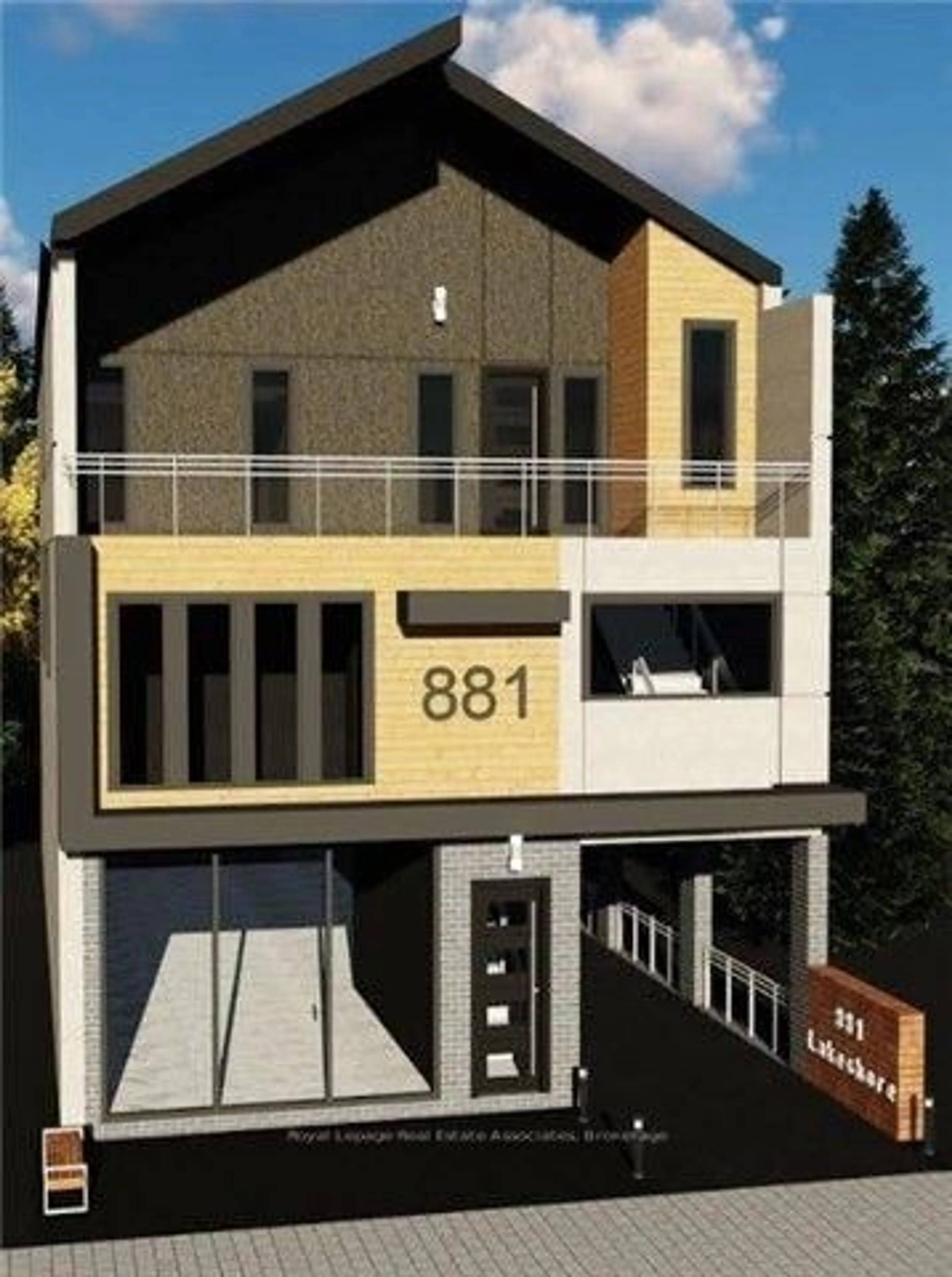 Home with brick exterior material, street for 881 Lakeshore Rd, Mississauga Ontario L5E 1E2