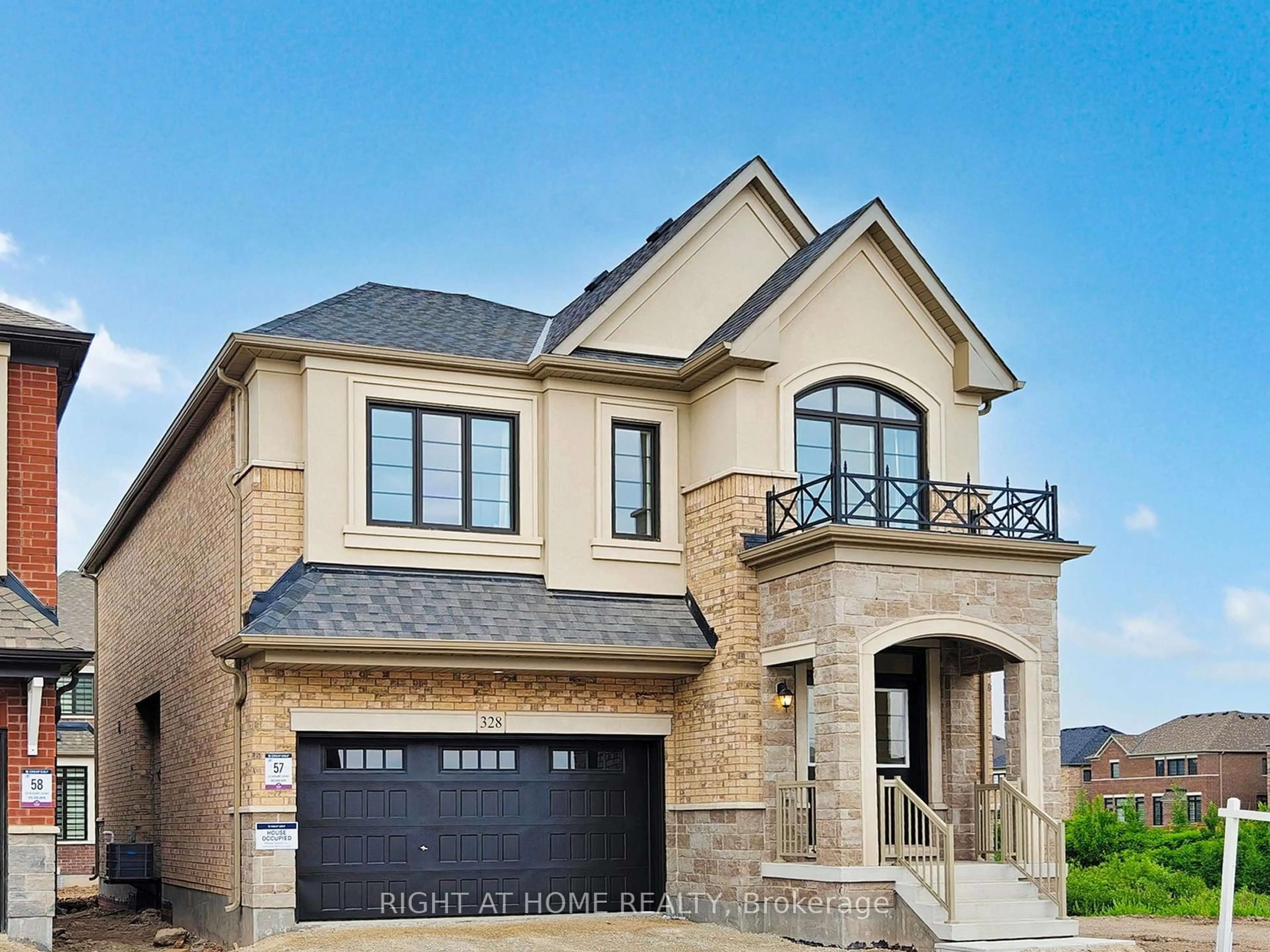 Home with brick exterior material, street for 328 Bergamot Ave, Milton Ontario L9E 1Y8