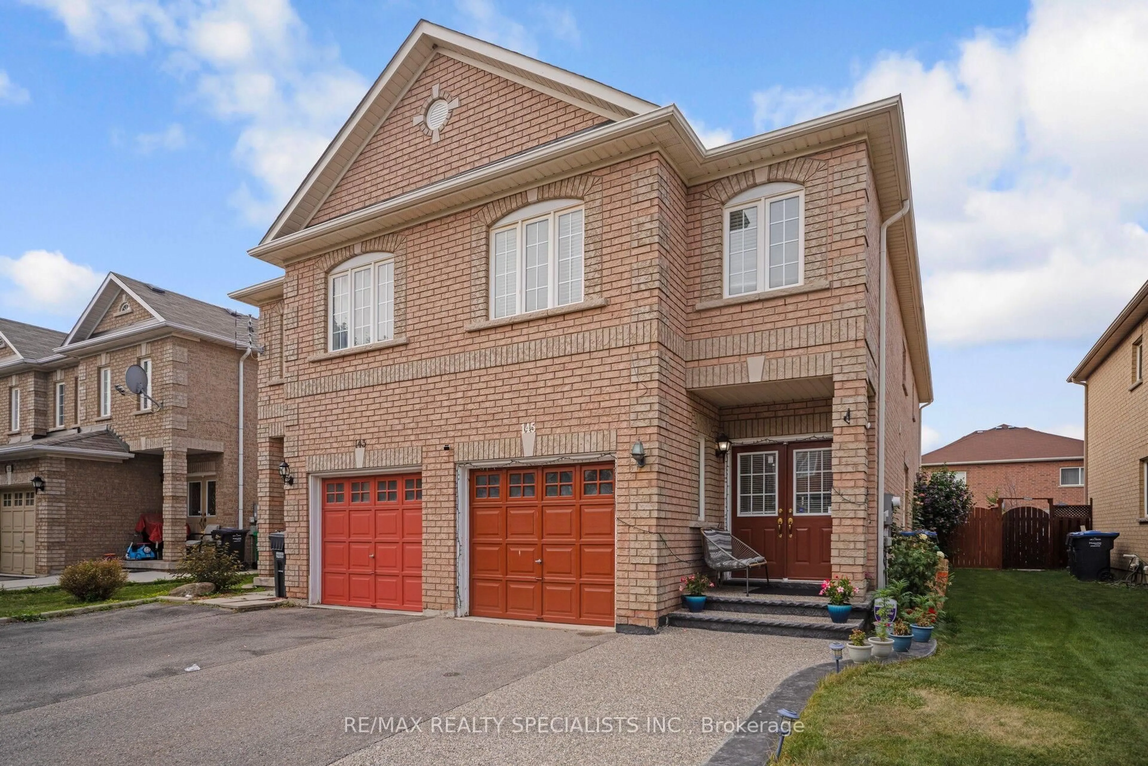 Home with brick exterior material, street for 145 Albright Rd, Brampton Ontario L6X 0J1