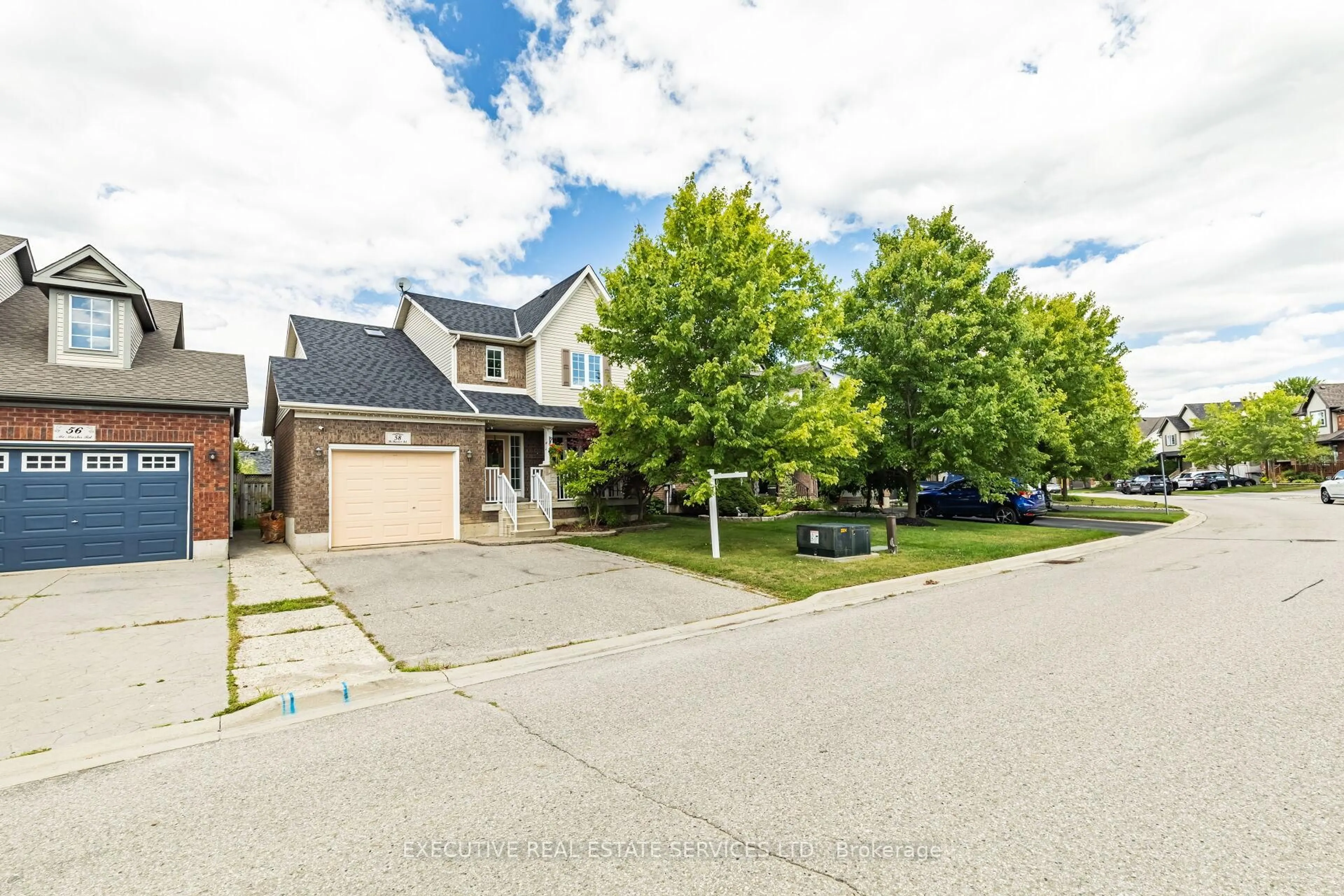 A pic from outside/outdoor area/front of a property/back of a property/a pic from drone, street for 58 McMaster Rd, Orangeville Ontario L9W 5K8