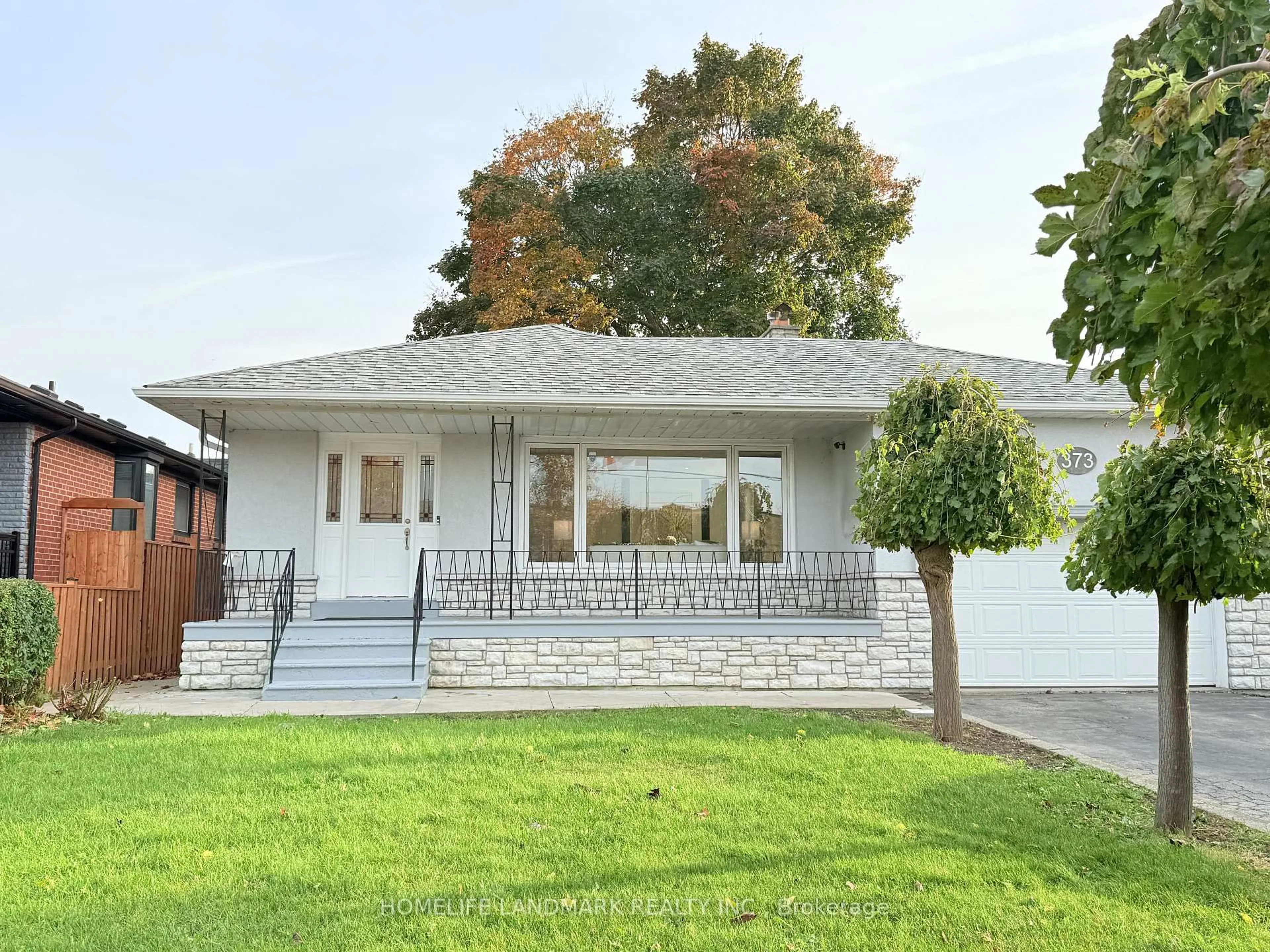Home with vinyl exterior material, street for 373 The Westway, Toronto Ontario M9R 1H3