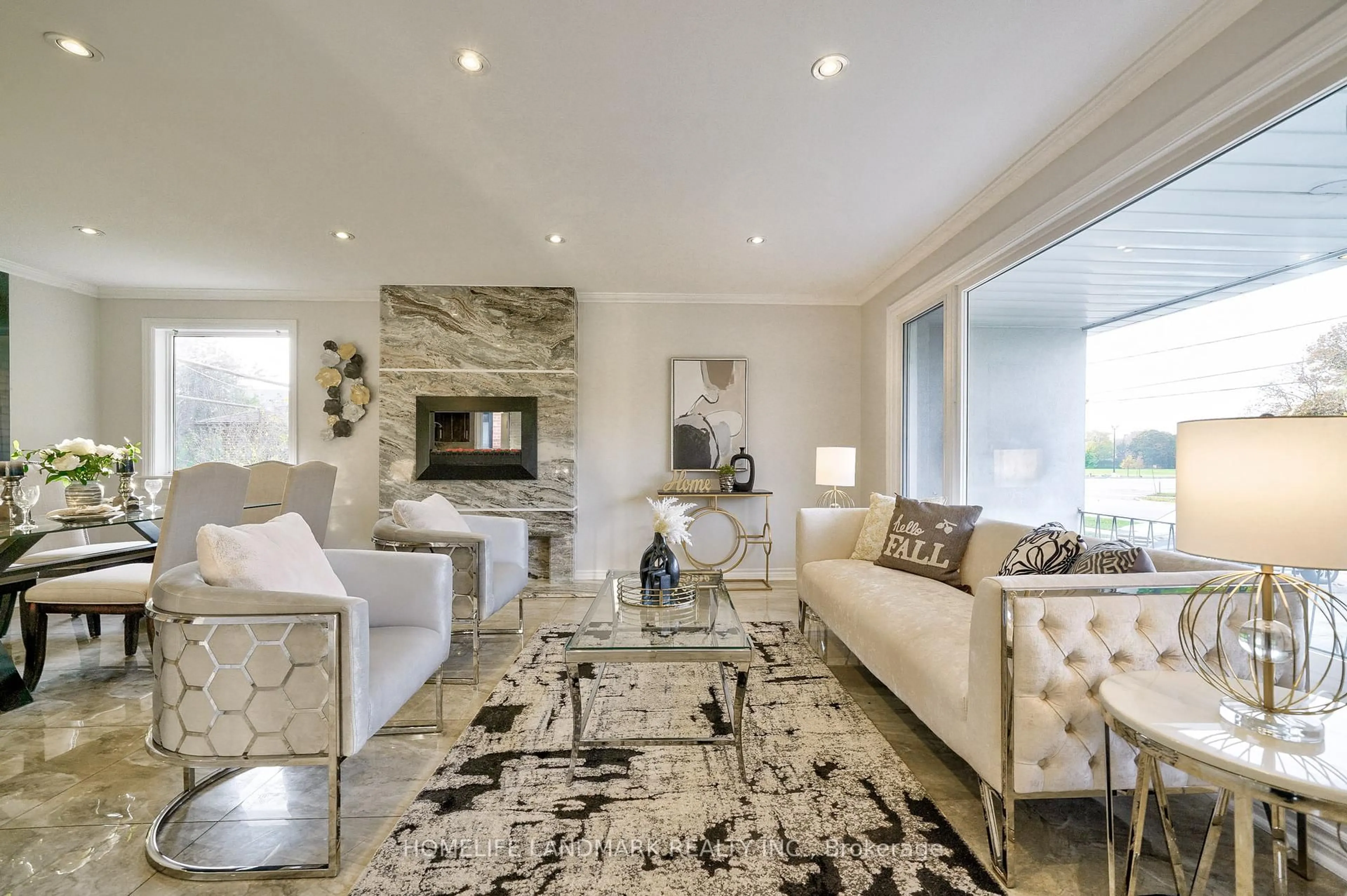 Living room with furniture, unknown for 373 The Westway, Toronto Ontario M9R 1H3