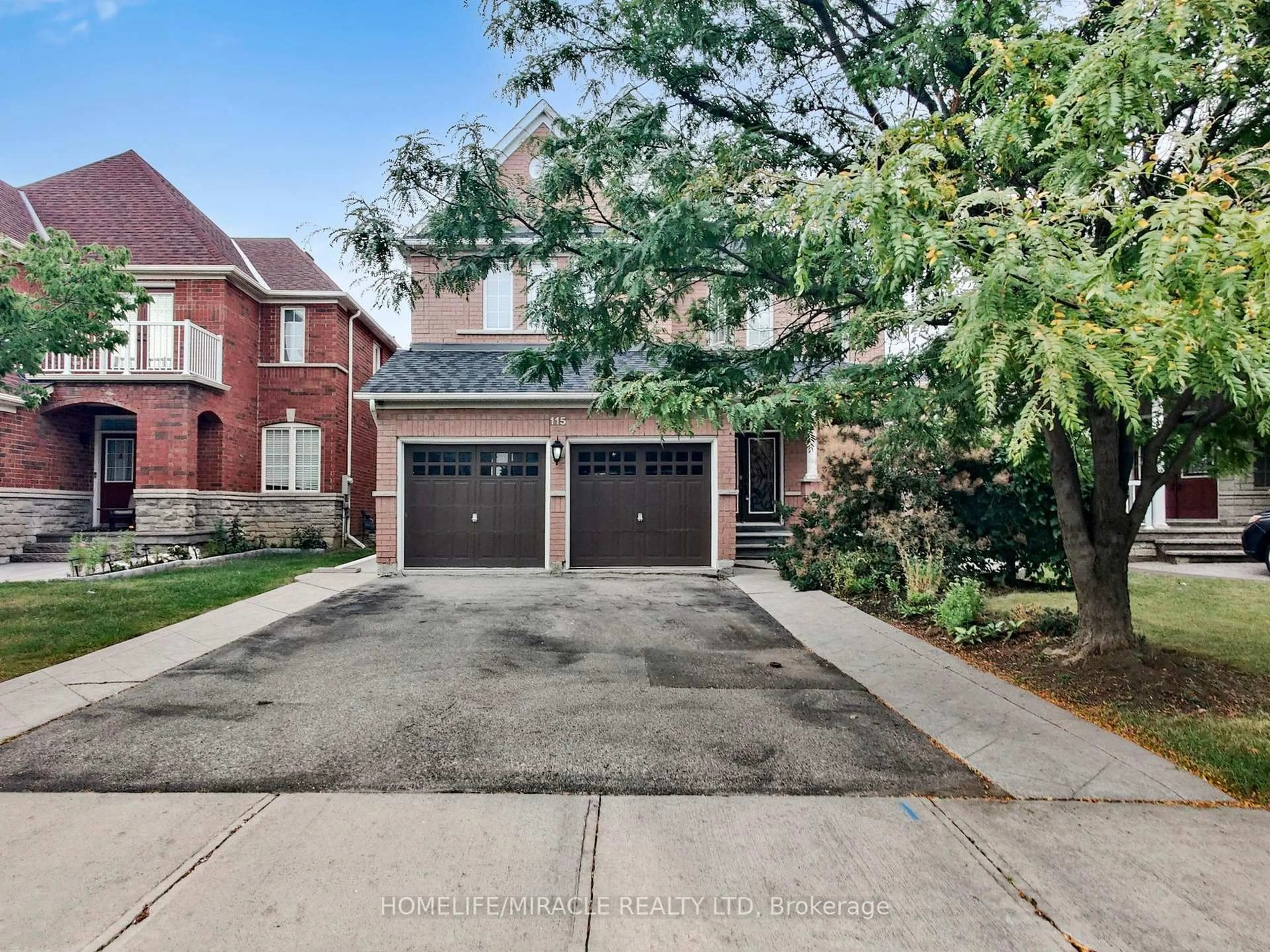 Home with brick exterior material, street for 115 Long Meadow Rd, Brampton Ontario L6P 2H7