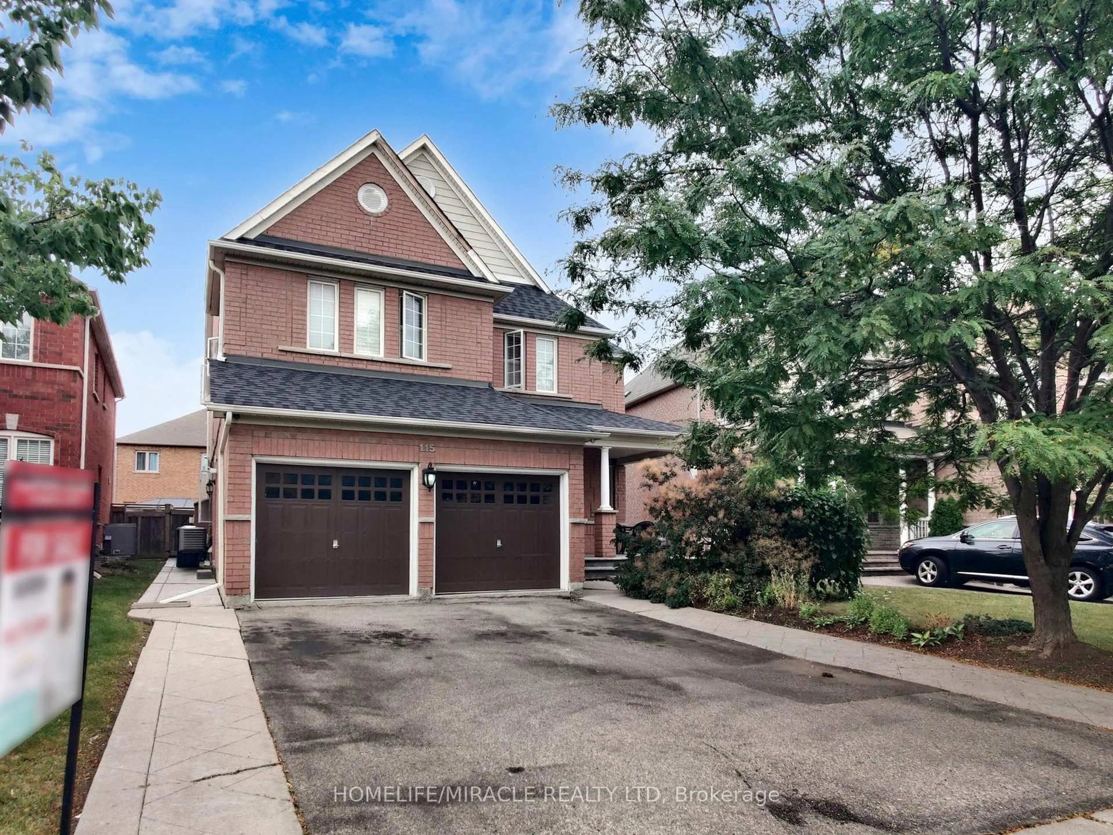 Home with brick exterior material, street for 115 Long Meadow Rd, Brampton Ontario L6P 2H7