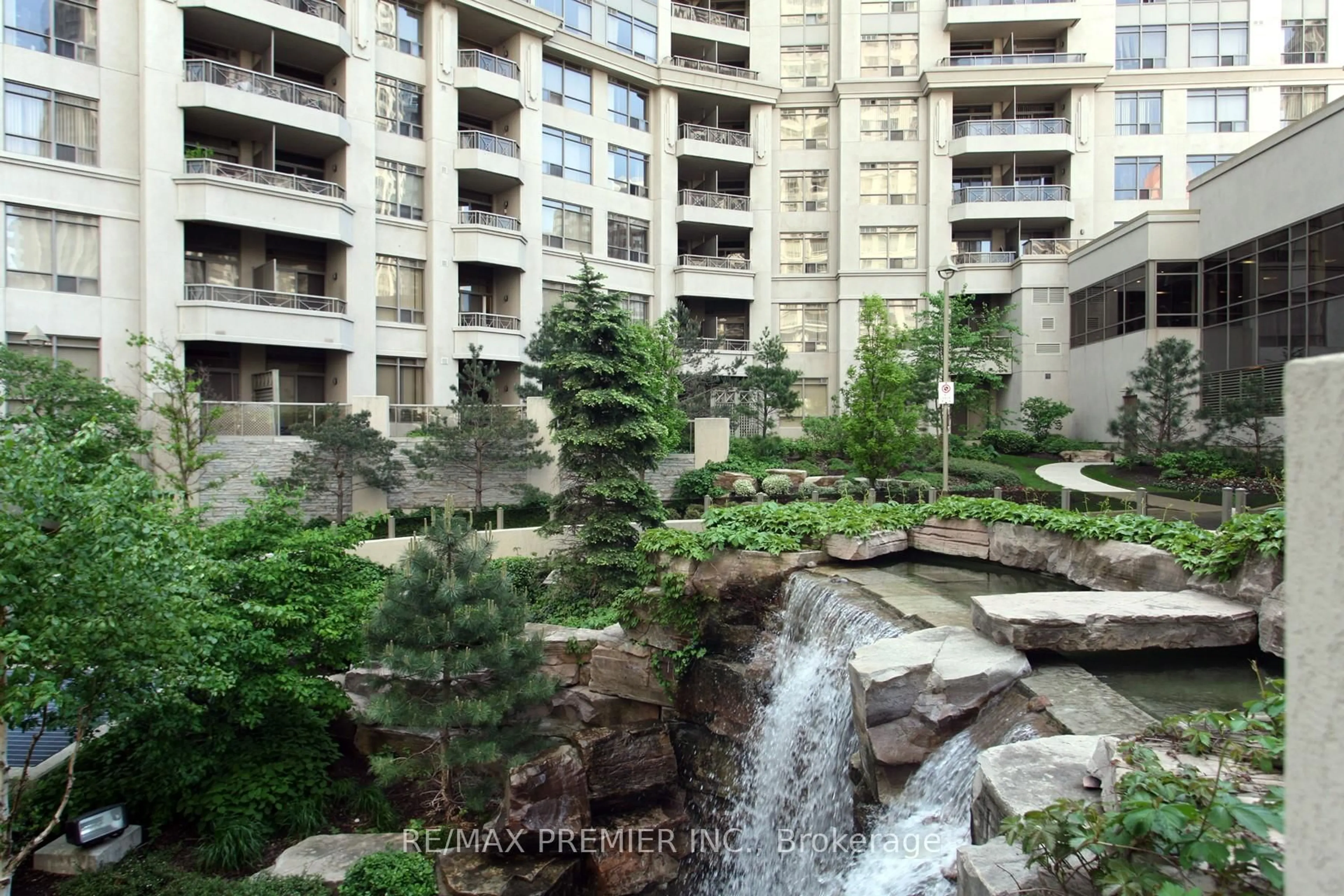 Patio, city buildings view from balcony for 3888 Duke of York Blvd #1422, Mississauga Ontario L5B 4P5