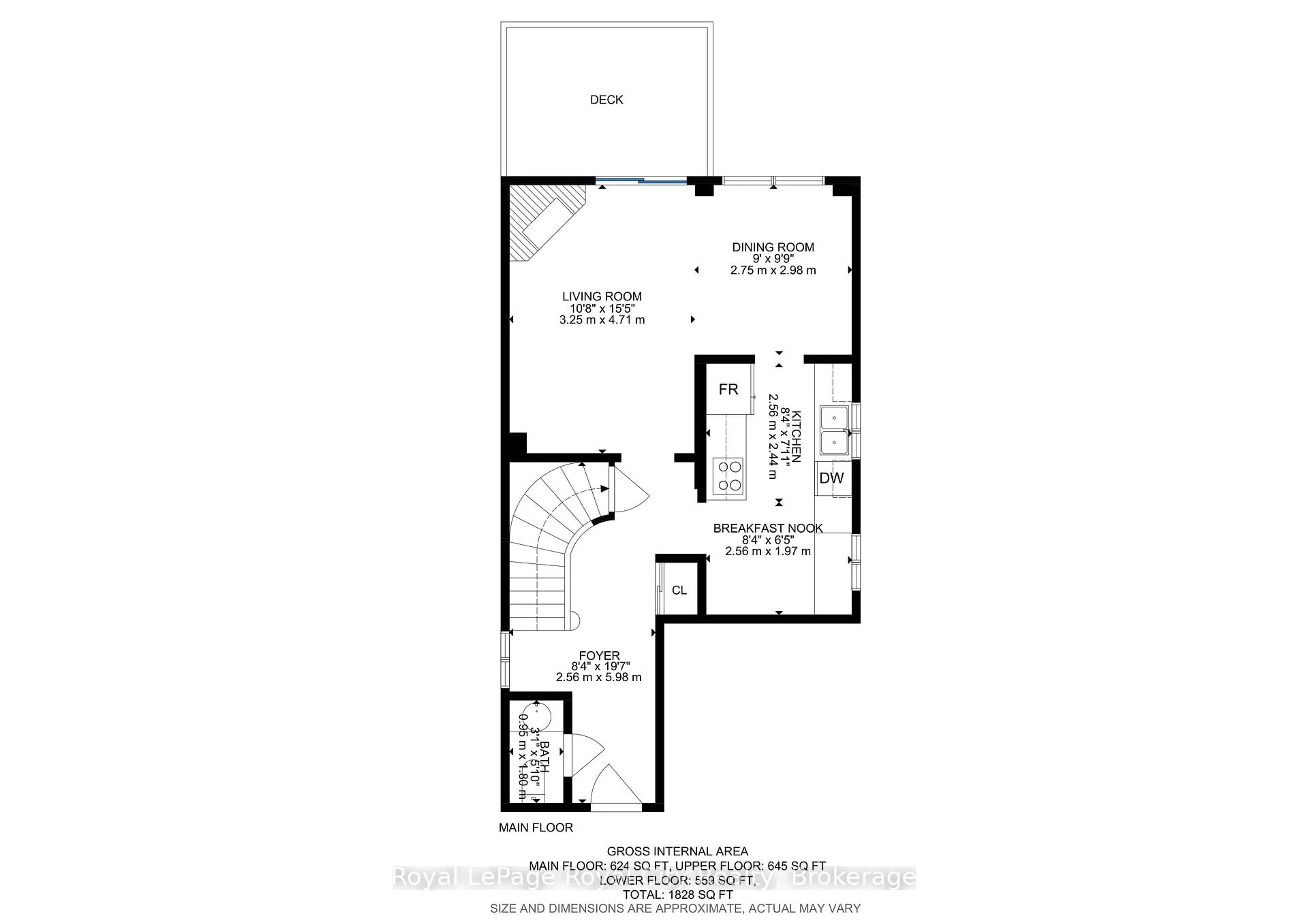 Floor plan for 5949 Pagosa Crt, Mississauga Ontario L5M 2M8