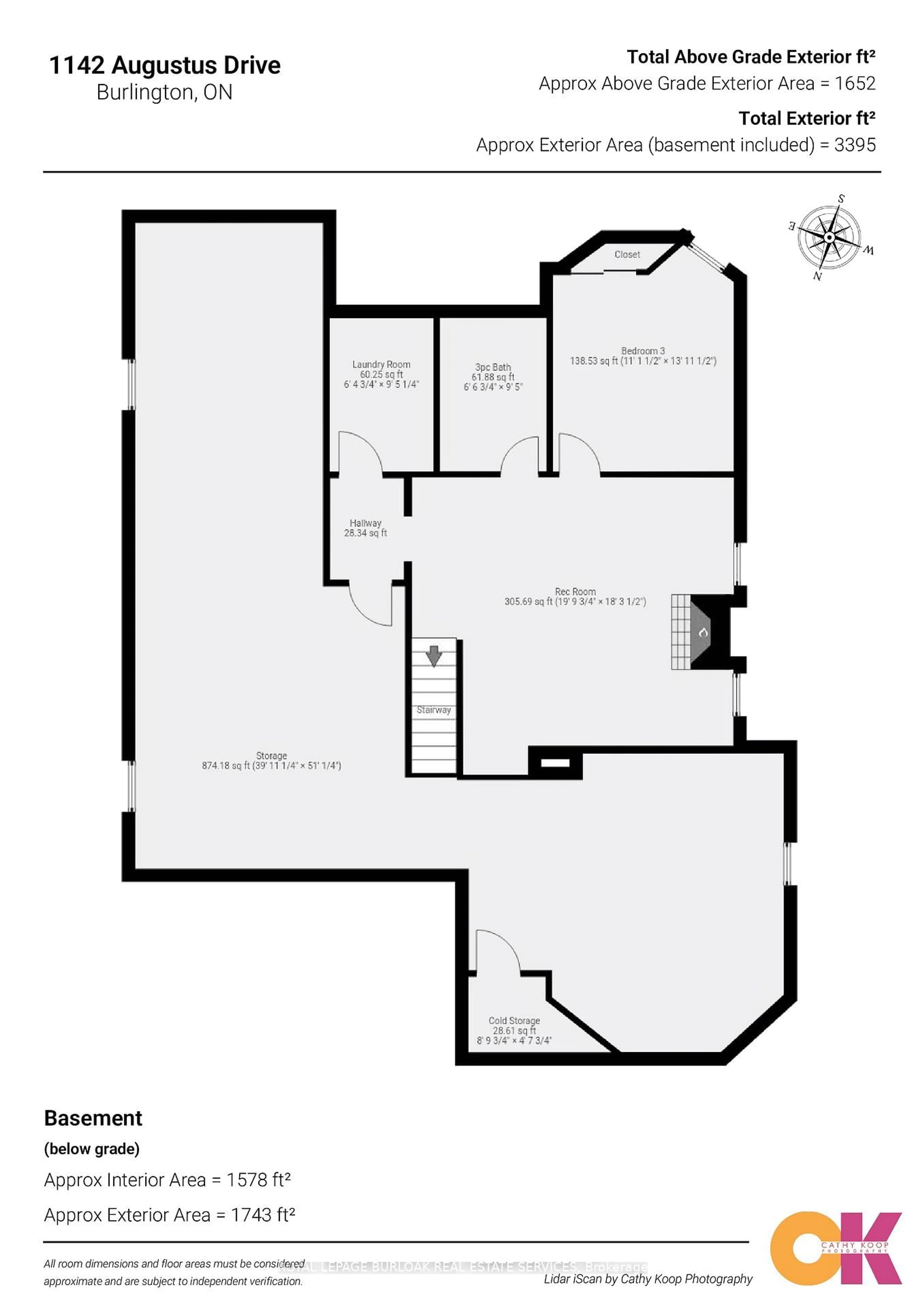Floor plan for 1142 Augustus Dr, Burlington Ontario L7S 2K6