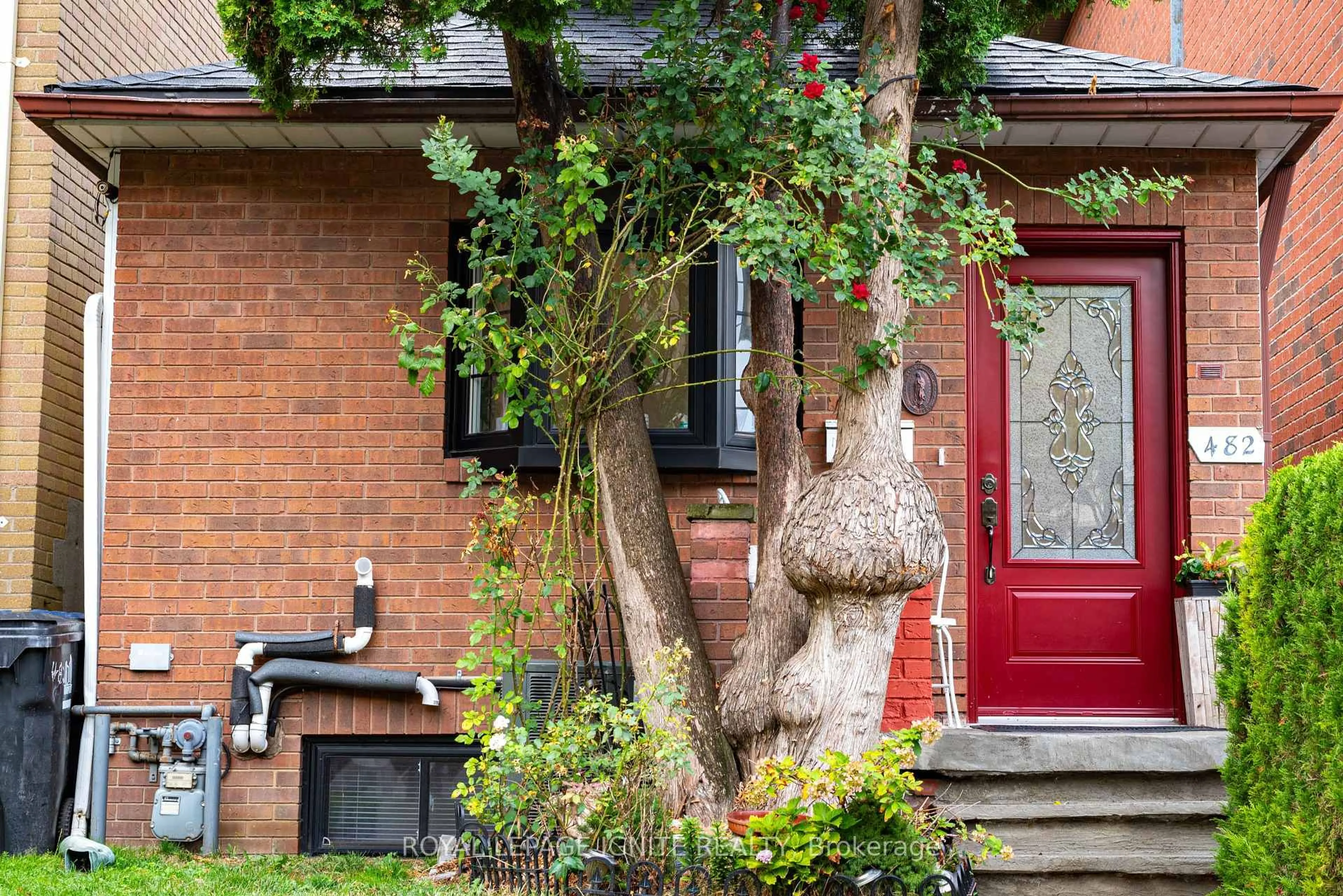 Home with brick exterior material, street for 482 Mcroberts Ave, Toronto Ontario M6E 4R4