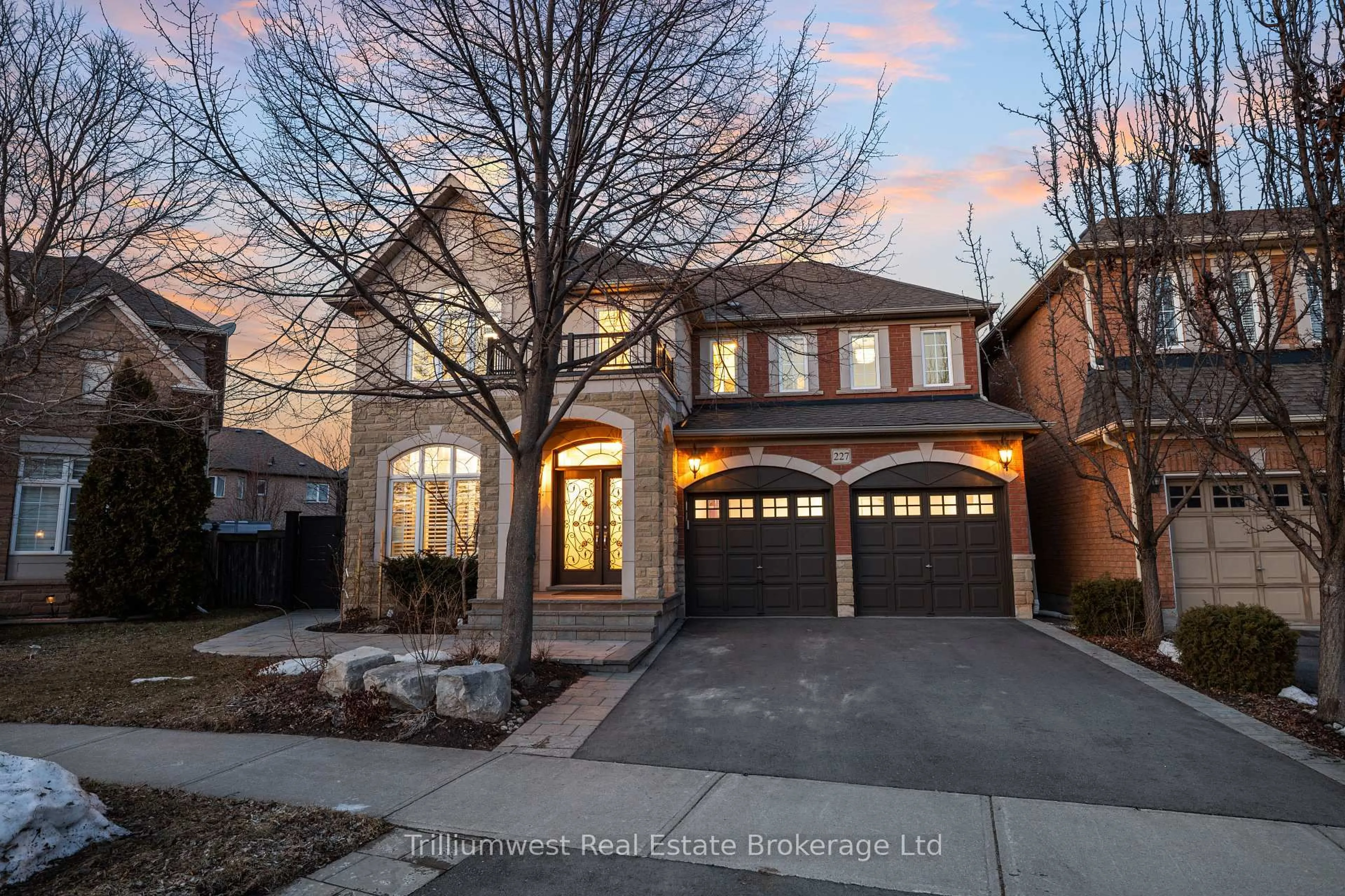 Home with brick exterior material, street for 227 Beechtree Cres, Oakville Ontario L6L 0A5