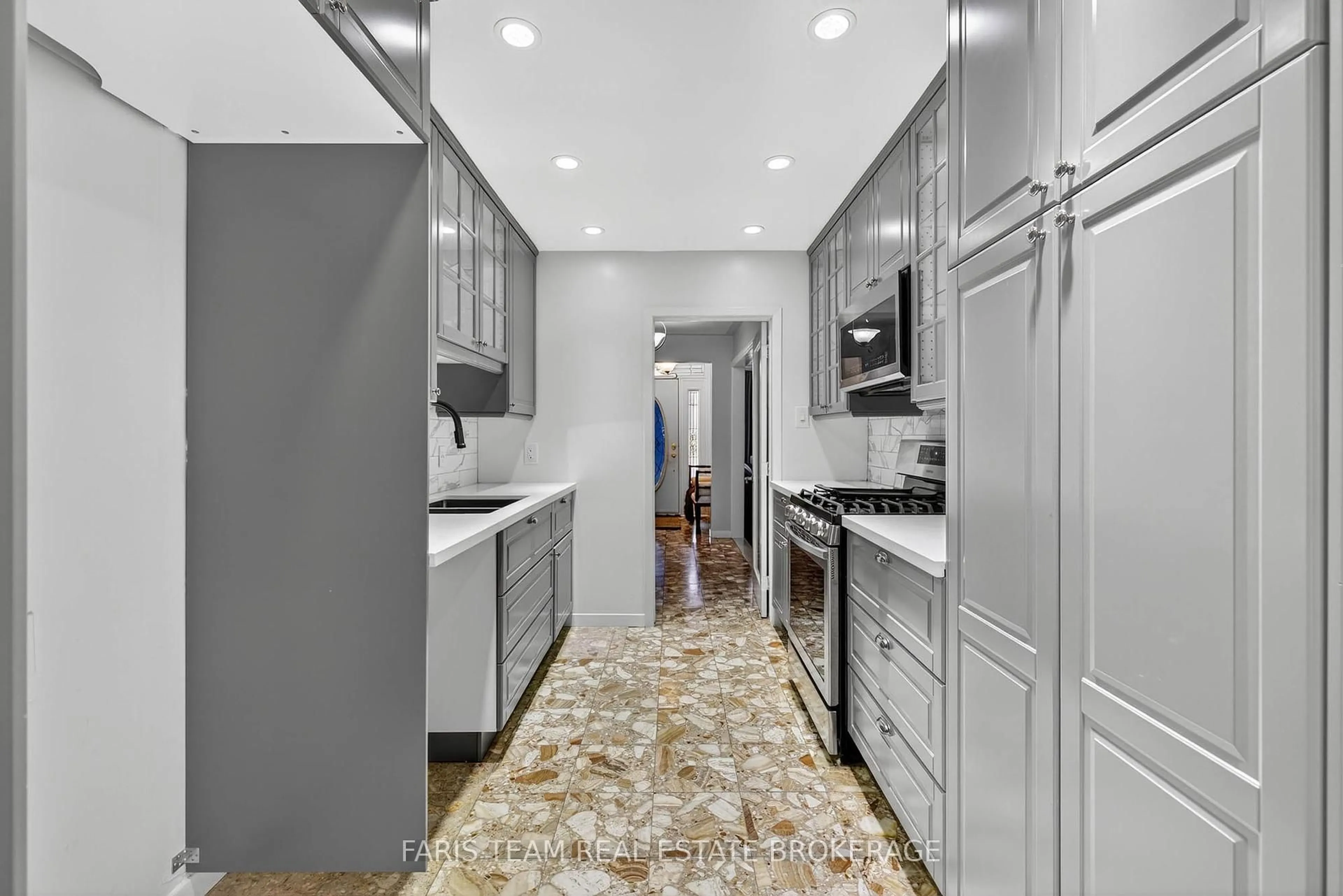 Contemporary kitchen, ceramic/tile floor for 38 Collingdale Rd, Toronto Ontario M9V 3R1