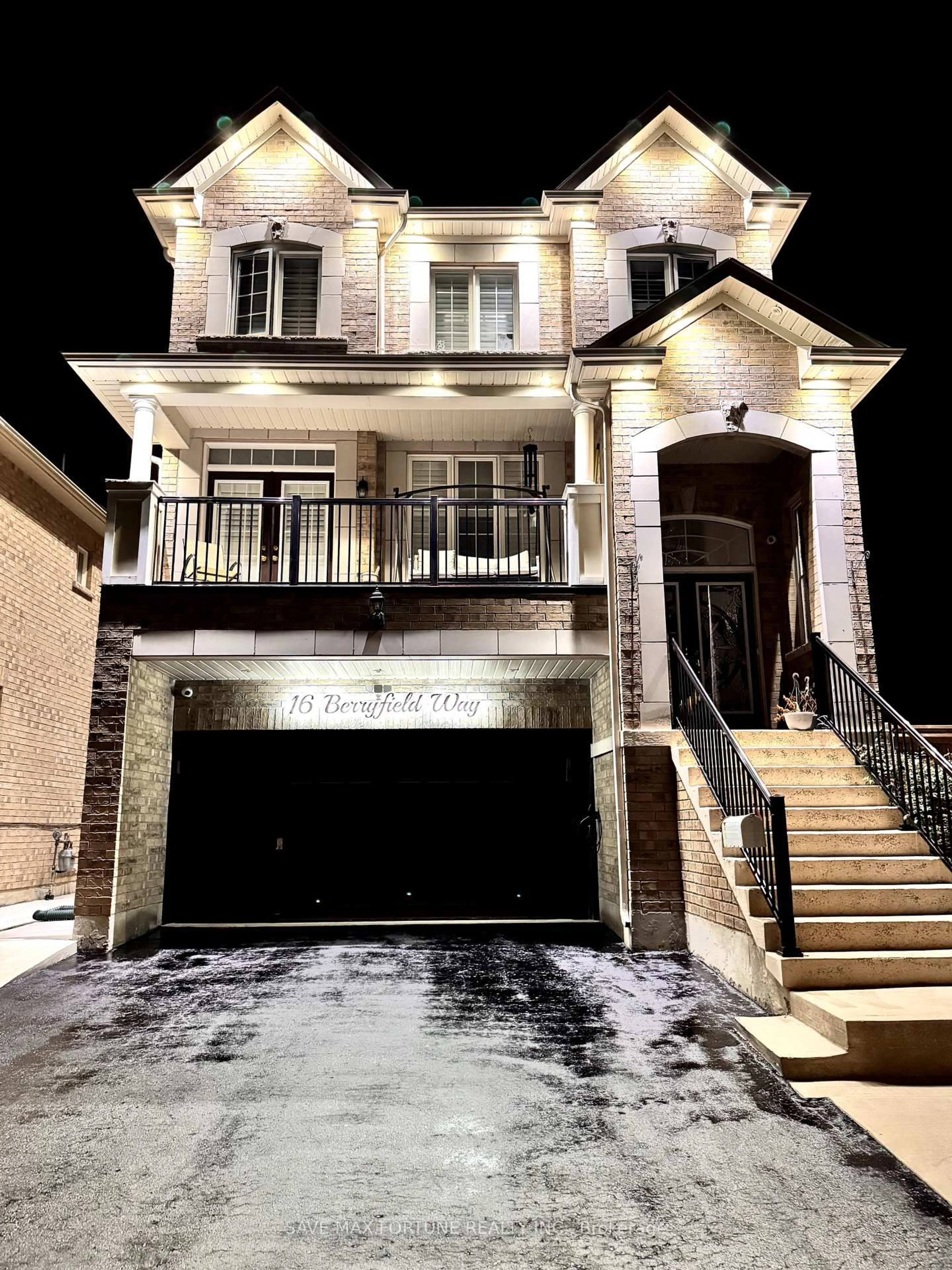 Home with brick exterior material, street for 16 Berryfield Way, Brampton Ontario L6R 0Y3