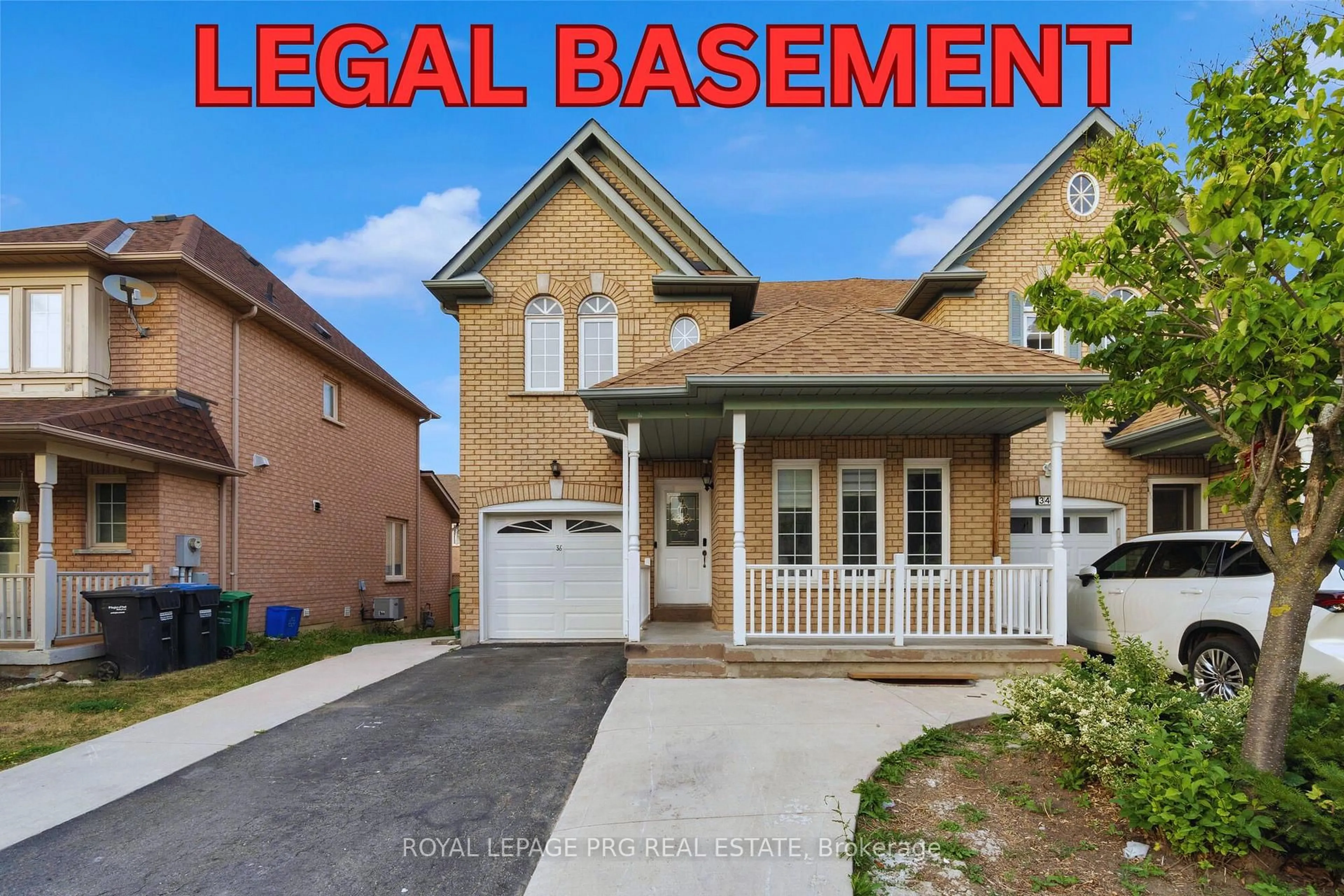 Home with brick exterior material, street for 36 Zebra Tr, Brampton Ontario L6R 2J3
