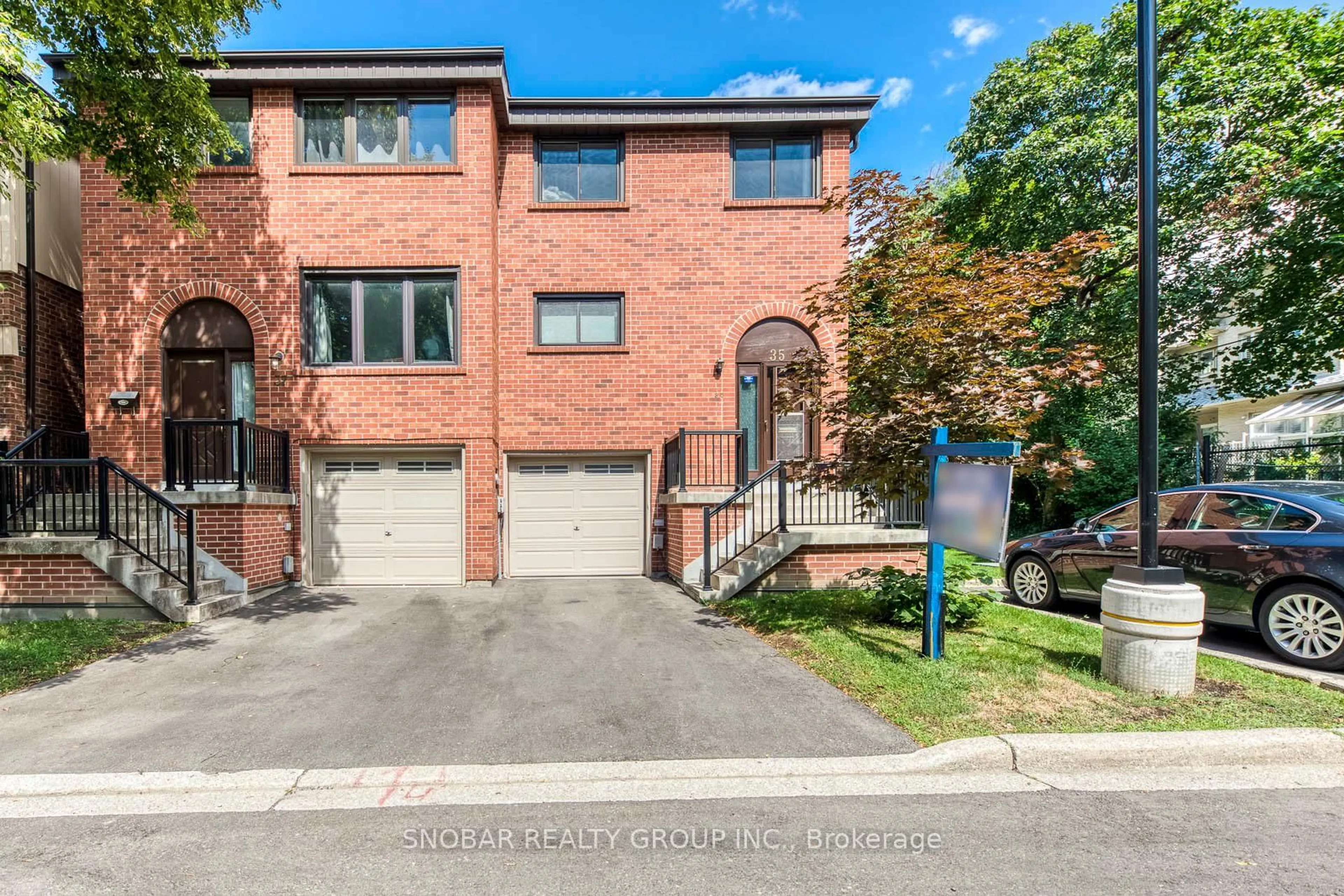 Home with brick exterior material, street for 35 Maple Branch Path, Toronto Ontario M9P 3T4