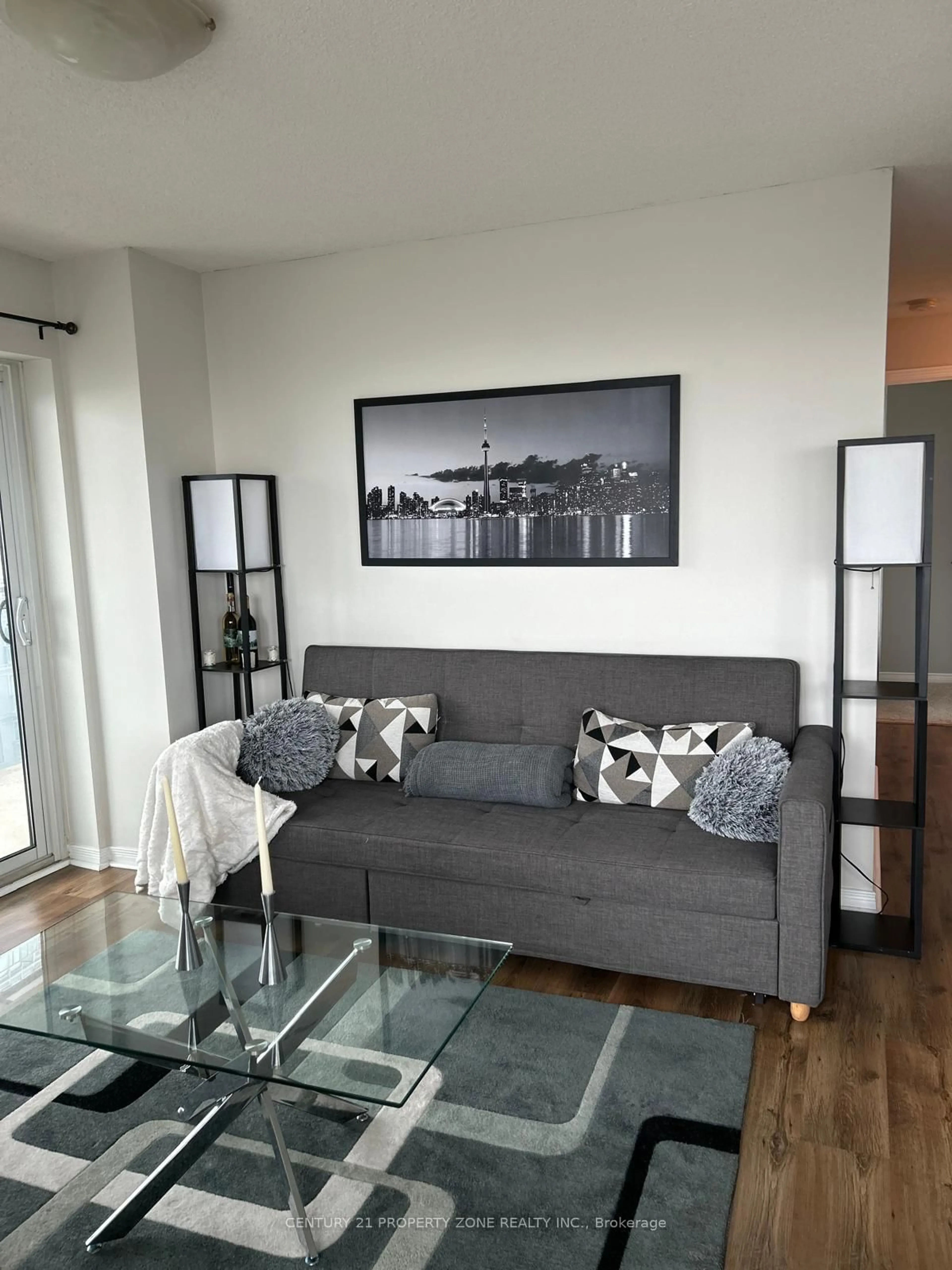 Living room with furniture, unknown for 215 Queen St #1804, Brampton Ontario L6W 0A9