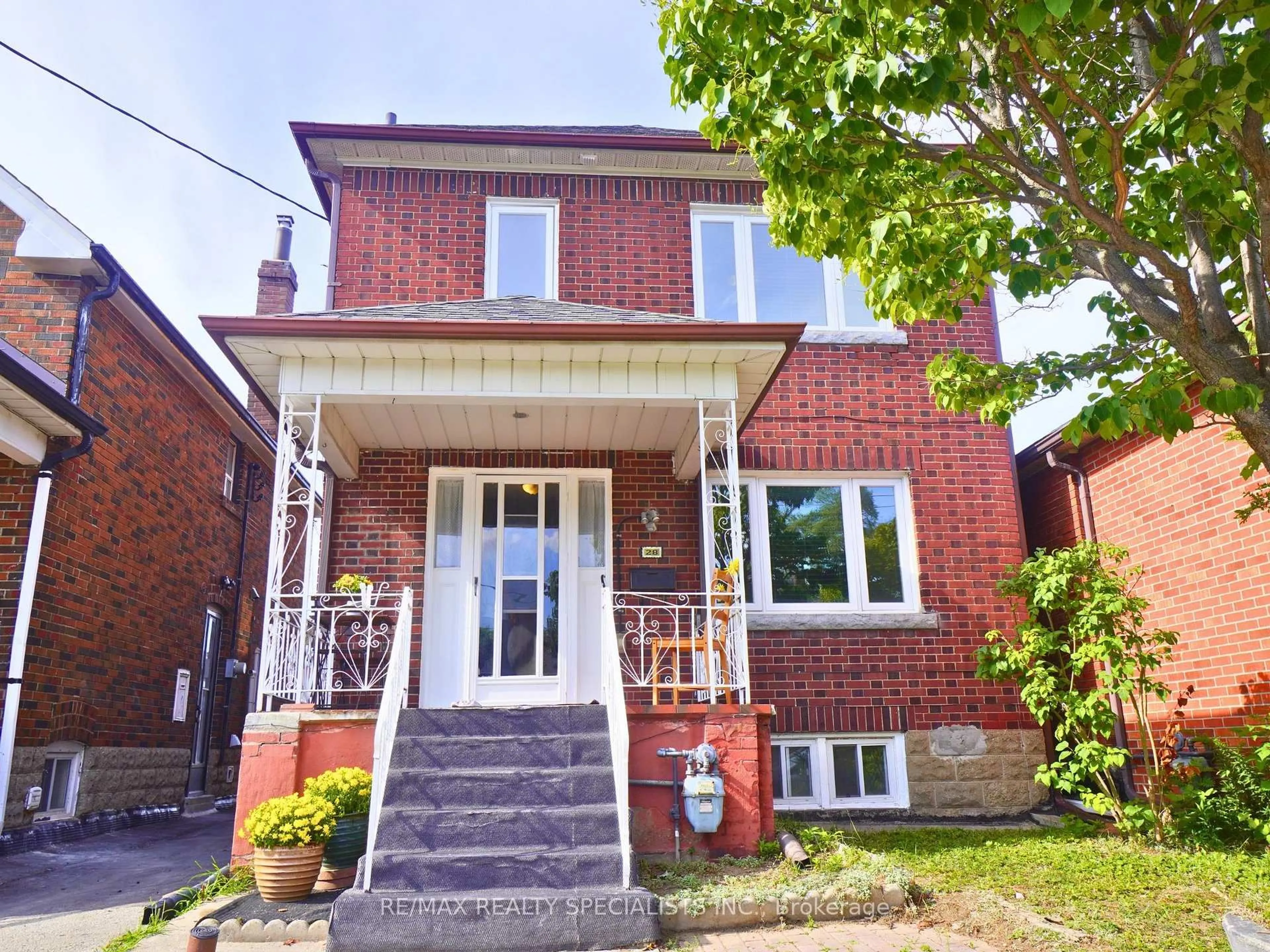 Home with brick exterior material, street for 28 Bowie Ave, Toronto Ontario M6E 2P1