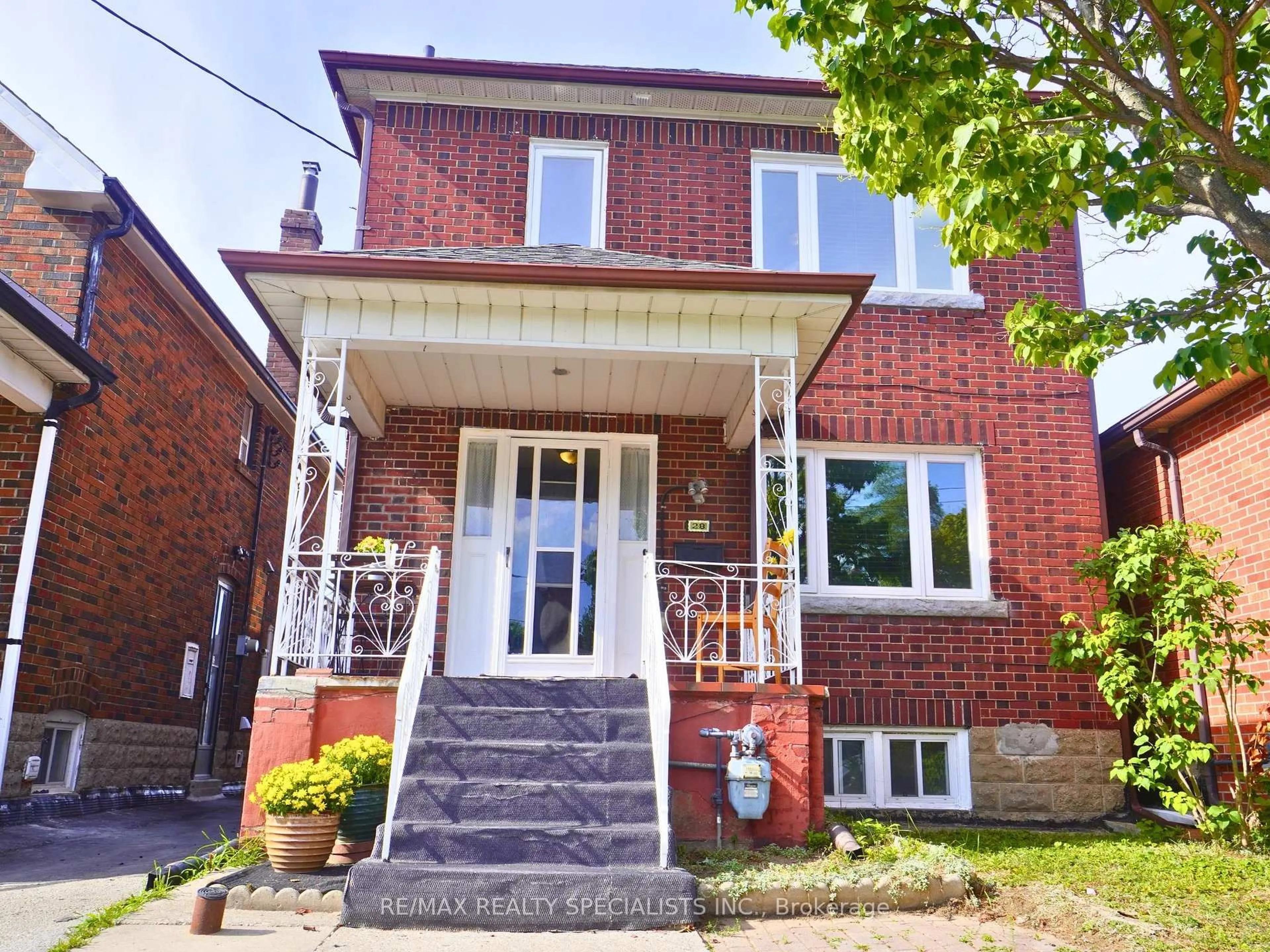 Home with brick exterior material, street for 28 Bowie Ave, Toronto Ontario M6E 2P1