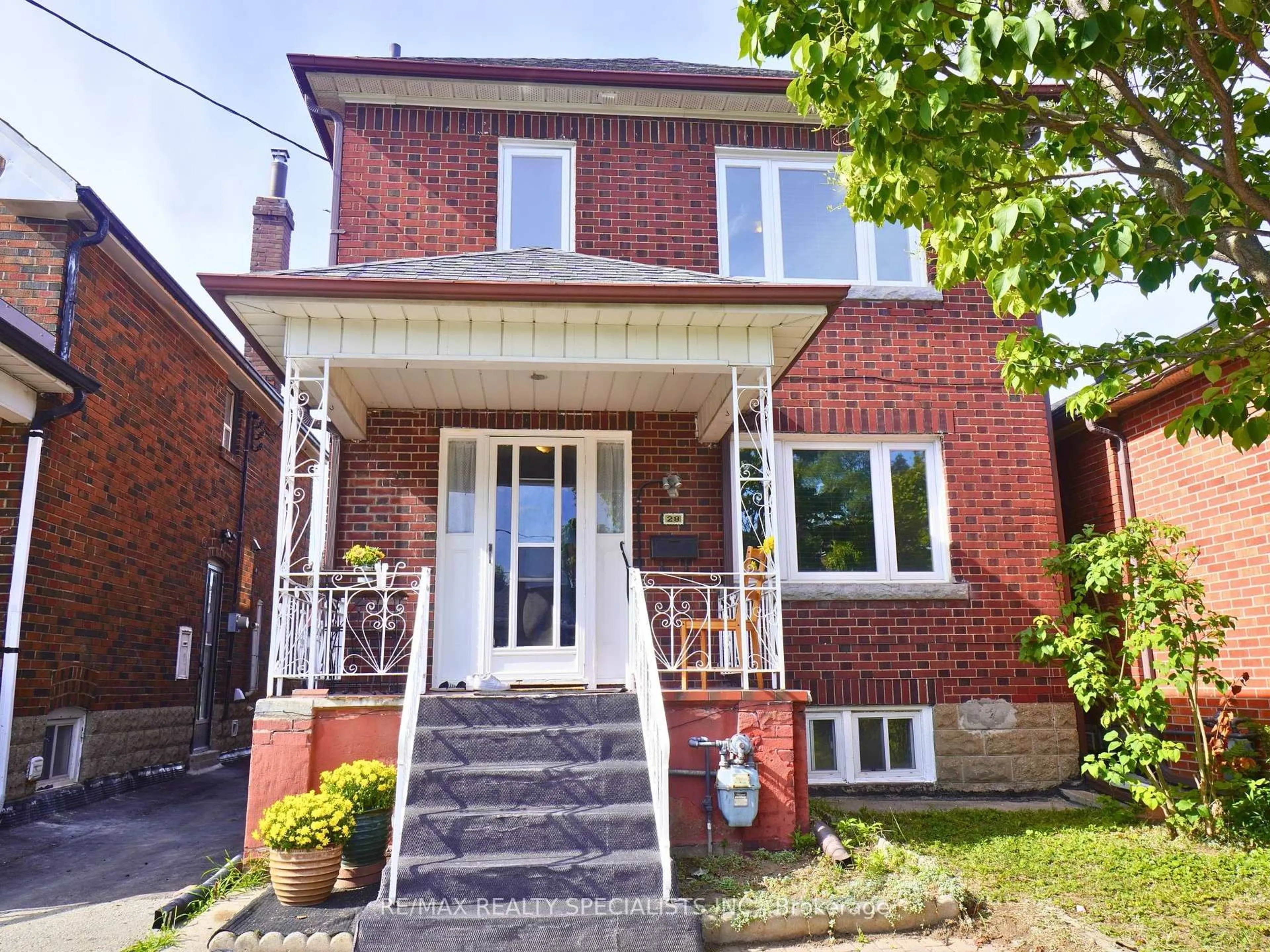 Home with brick exterior material, street for 28 Bowie Ave, Toronto Ontario M6E 2P1