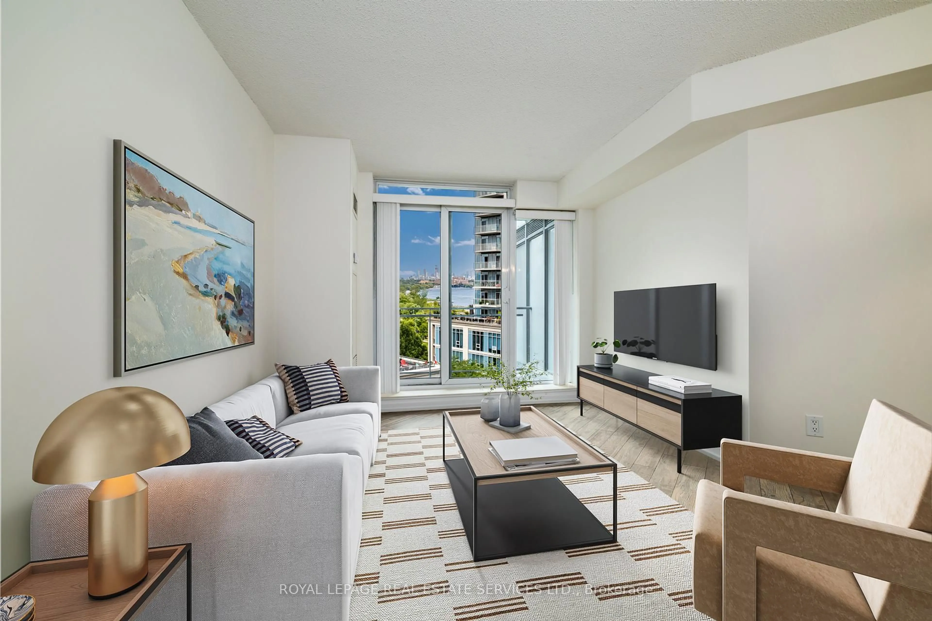 Living room with furniture, unknown for 2121 Lake Shore Blvd #809, Toronto Ontario M8V 4E9