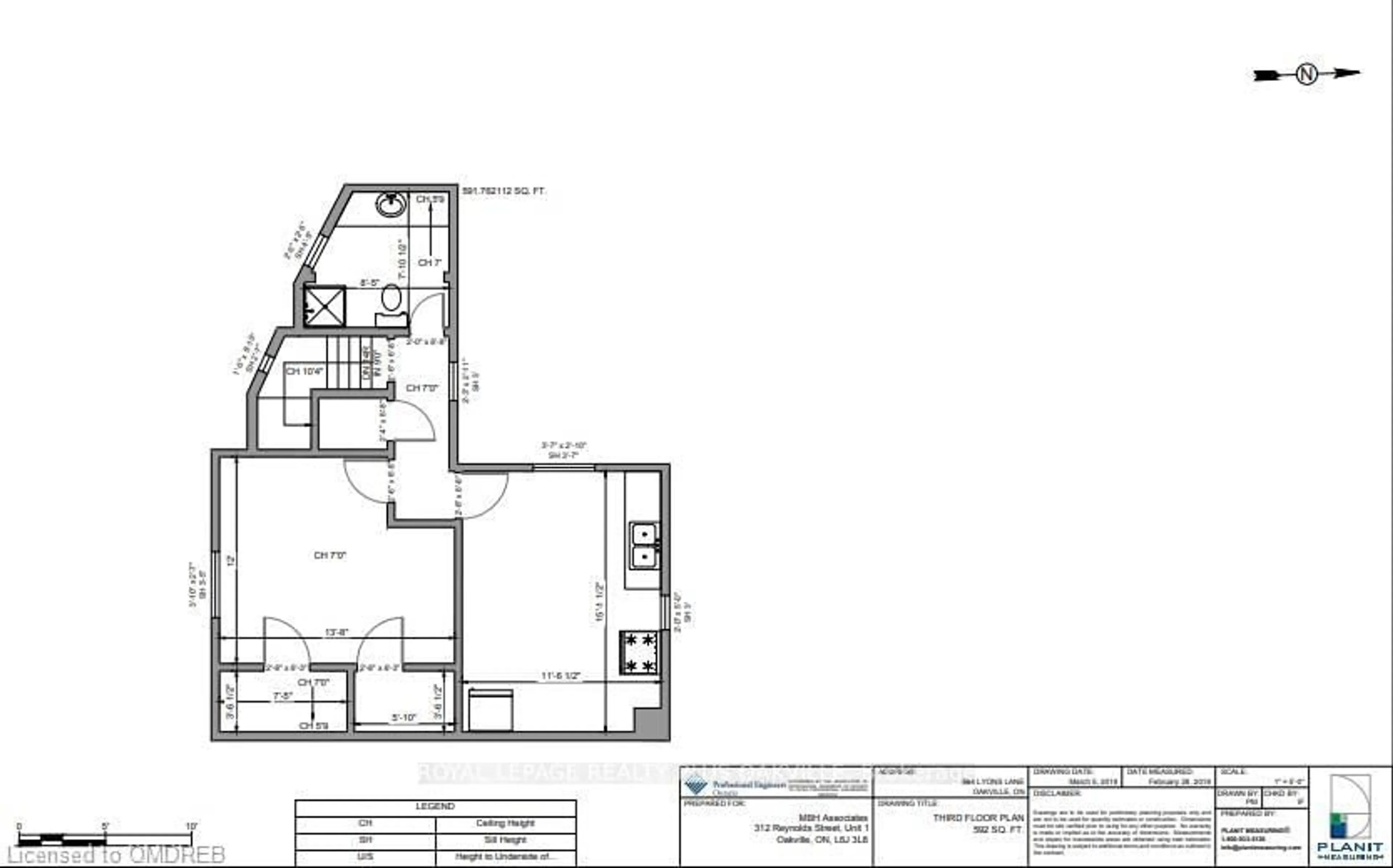 Floor plan for 564 Lyons Lane, Oakville Ontario L6J 2Y1