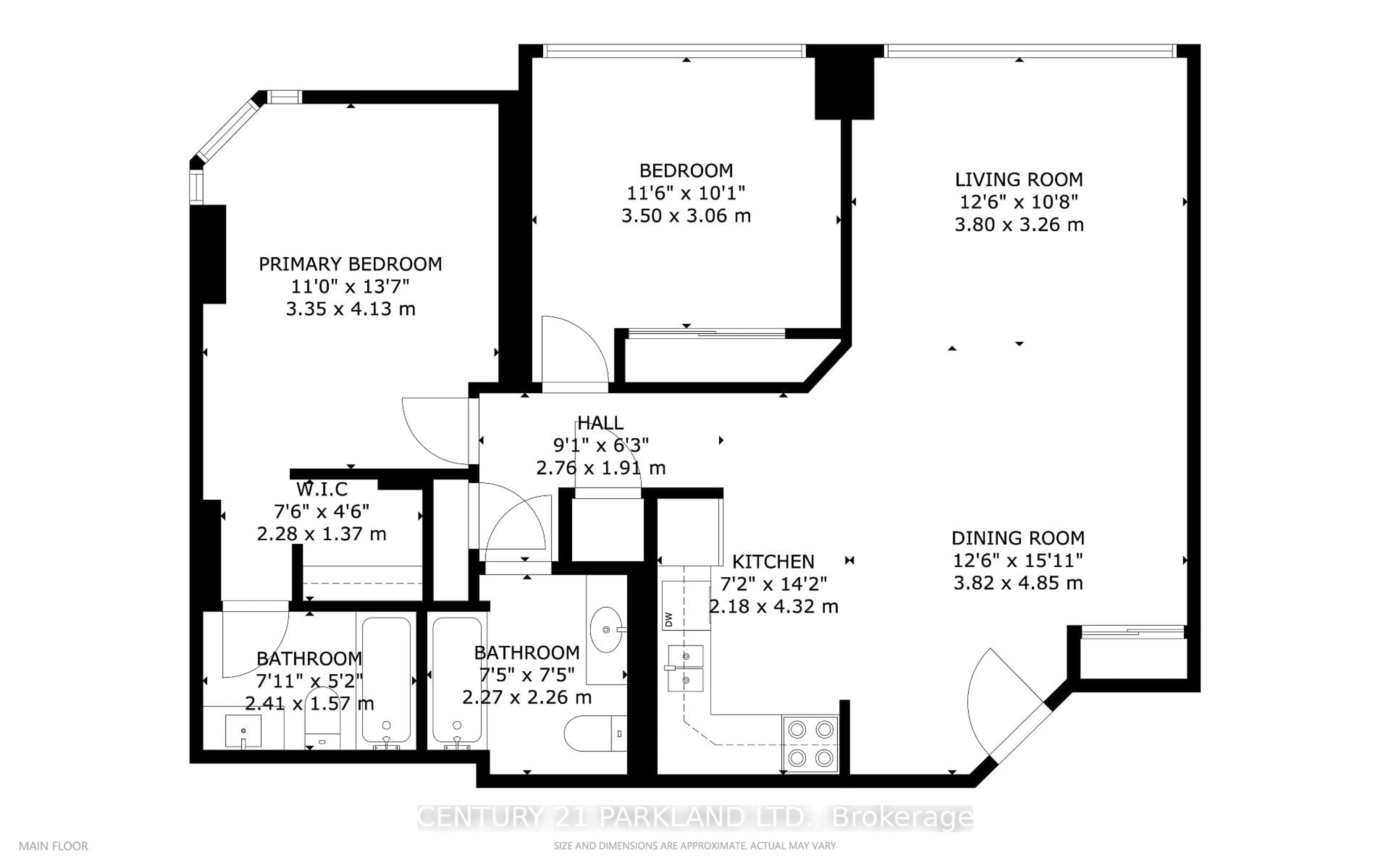 Floor plan for 35 Trailwood Dr #112, Mississauga Ontario L4Z 3L6