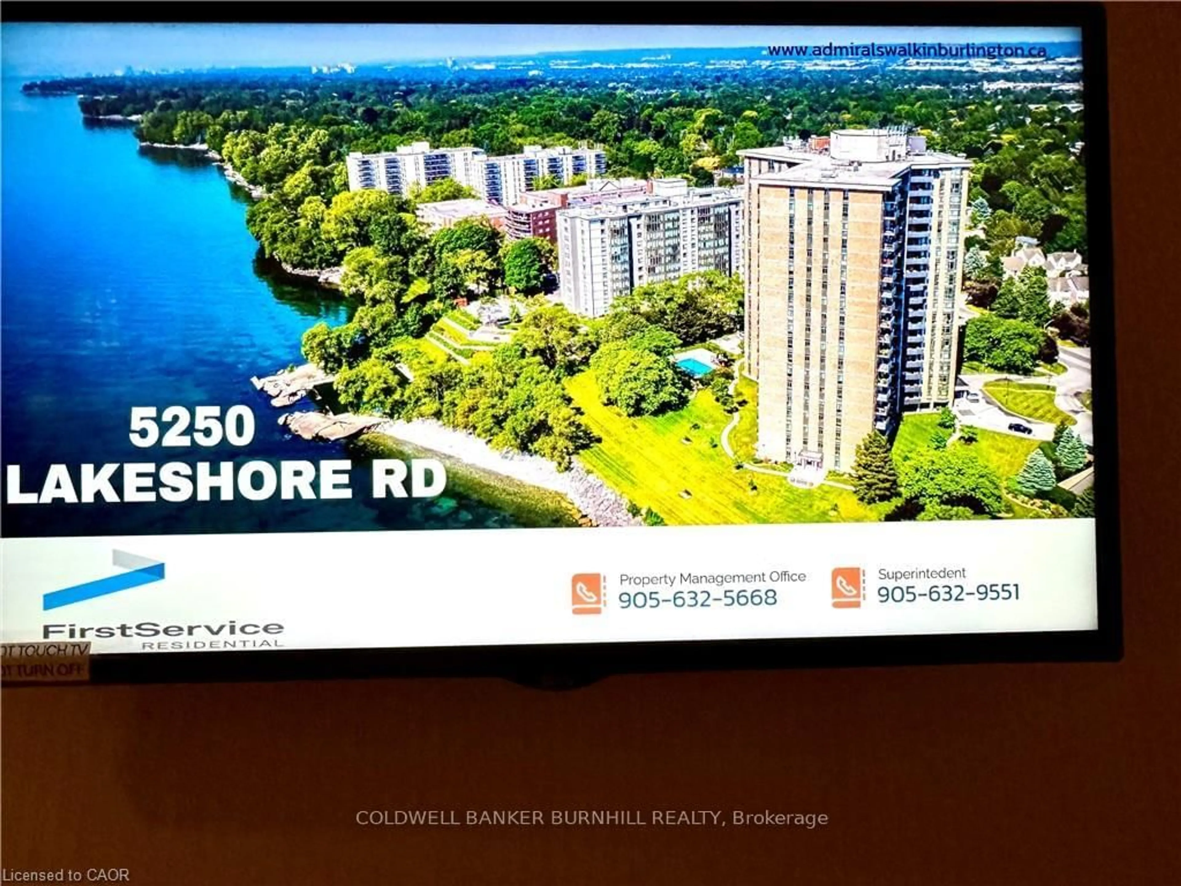 A pic from outside/outdoor area/front of a property/back of a property/a pic from drone, city buildings view from balcony for 5250 Lakeshore Rd #1708, Burlington Ontario L7L 5L2