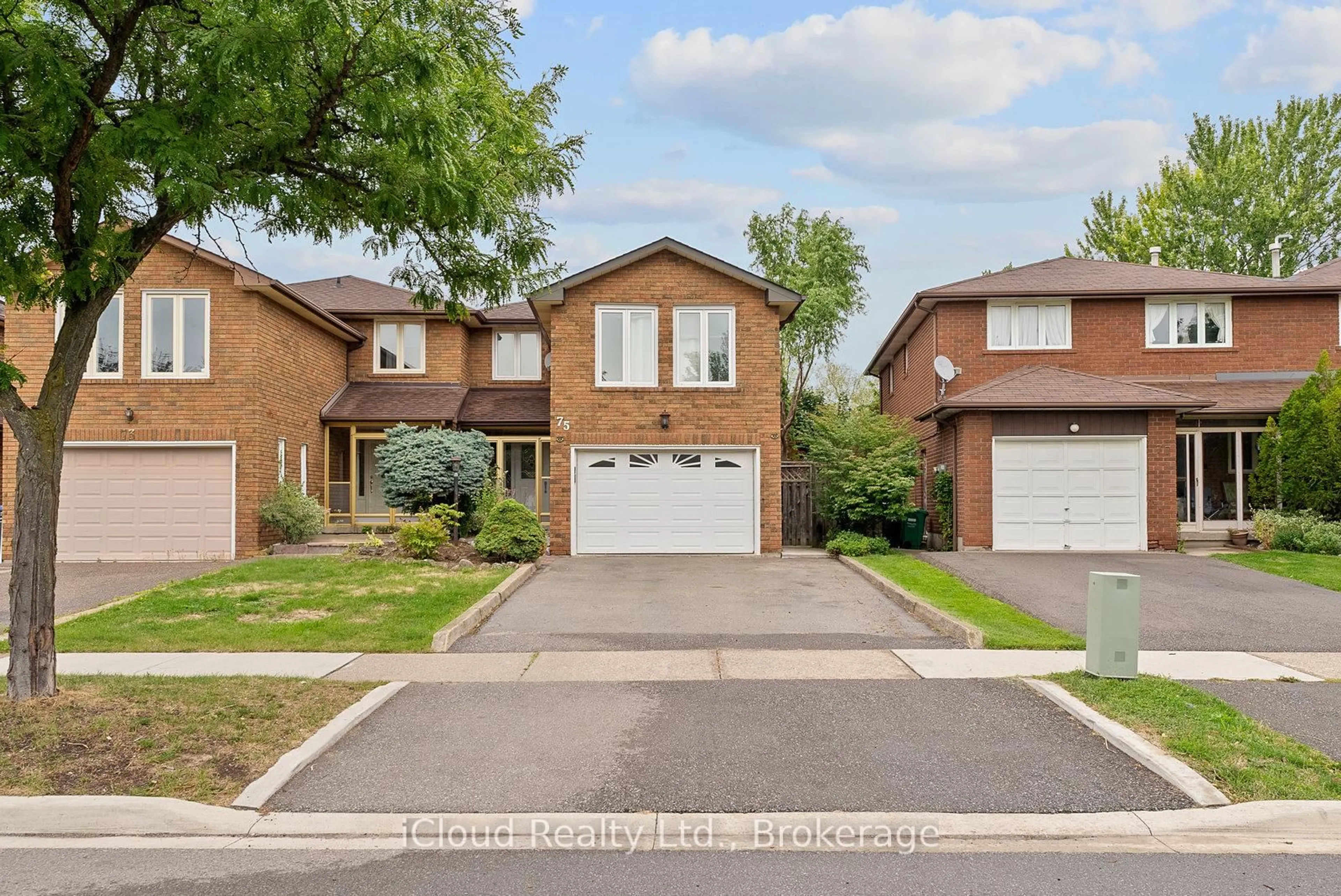 Home with brick exterior material, street for 75 Bremen Lane, Mississauga Ontario L5M 1G7