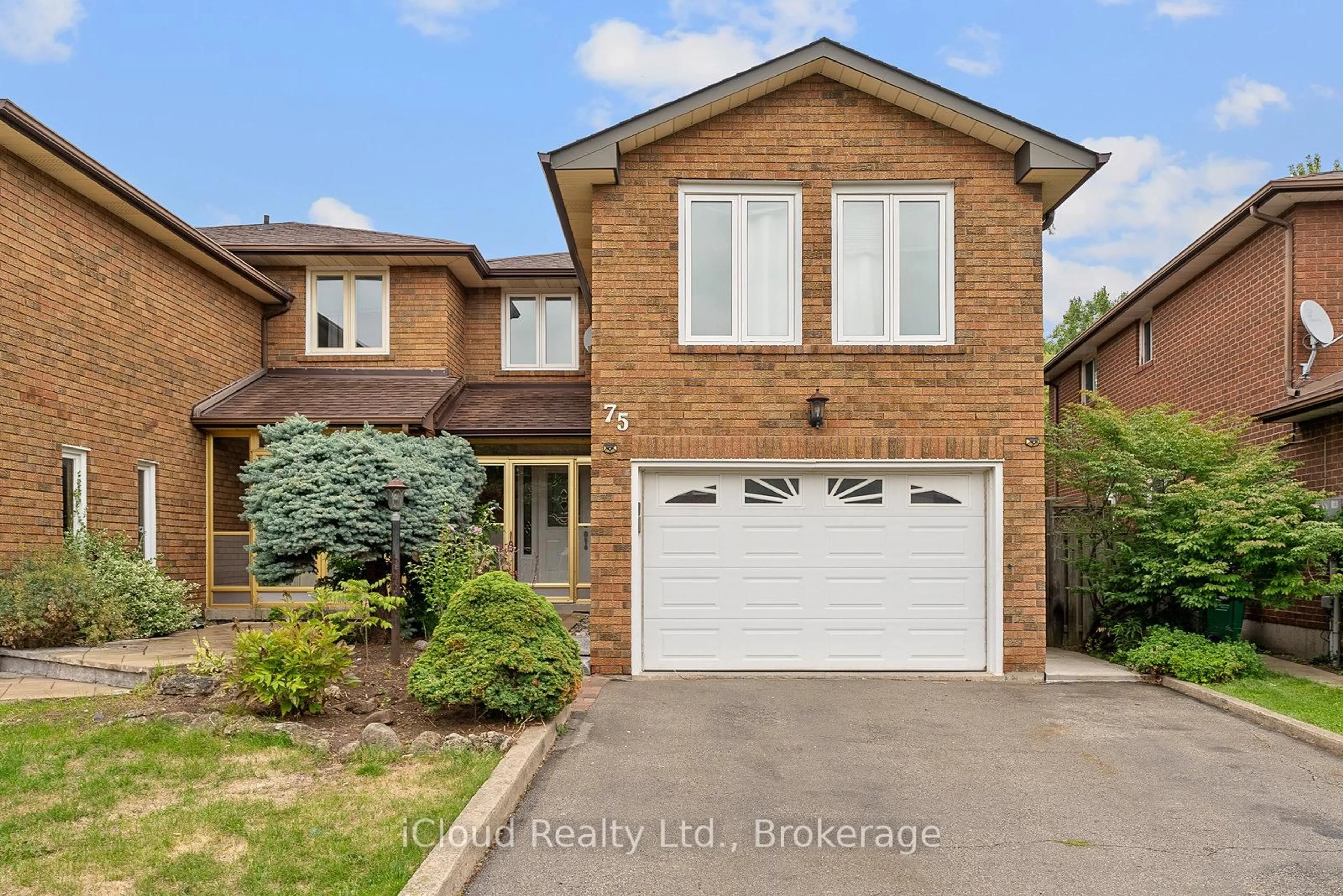 Home with brick exterior material, street for 75 Bremen Lane, Mississauga Ontario L5M 1G7