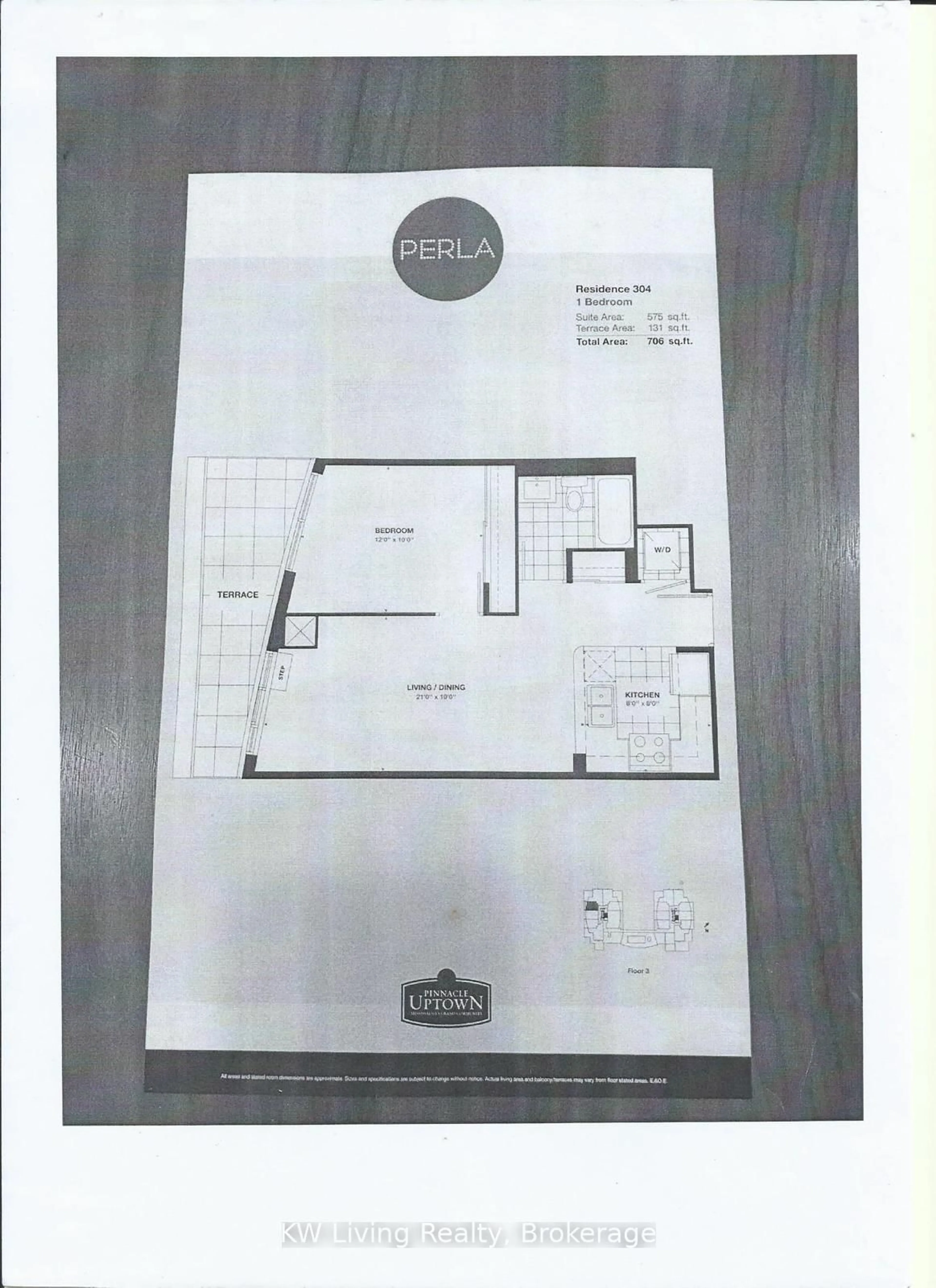 Floor plan for 65 Watergarden Dr #304, Mississauga Ontario L5R 0G9