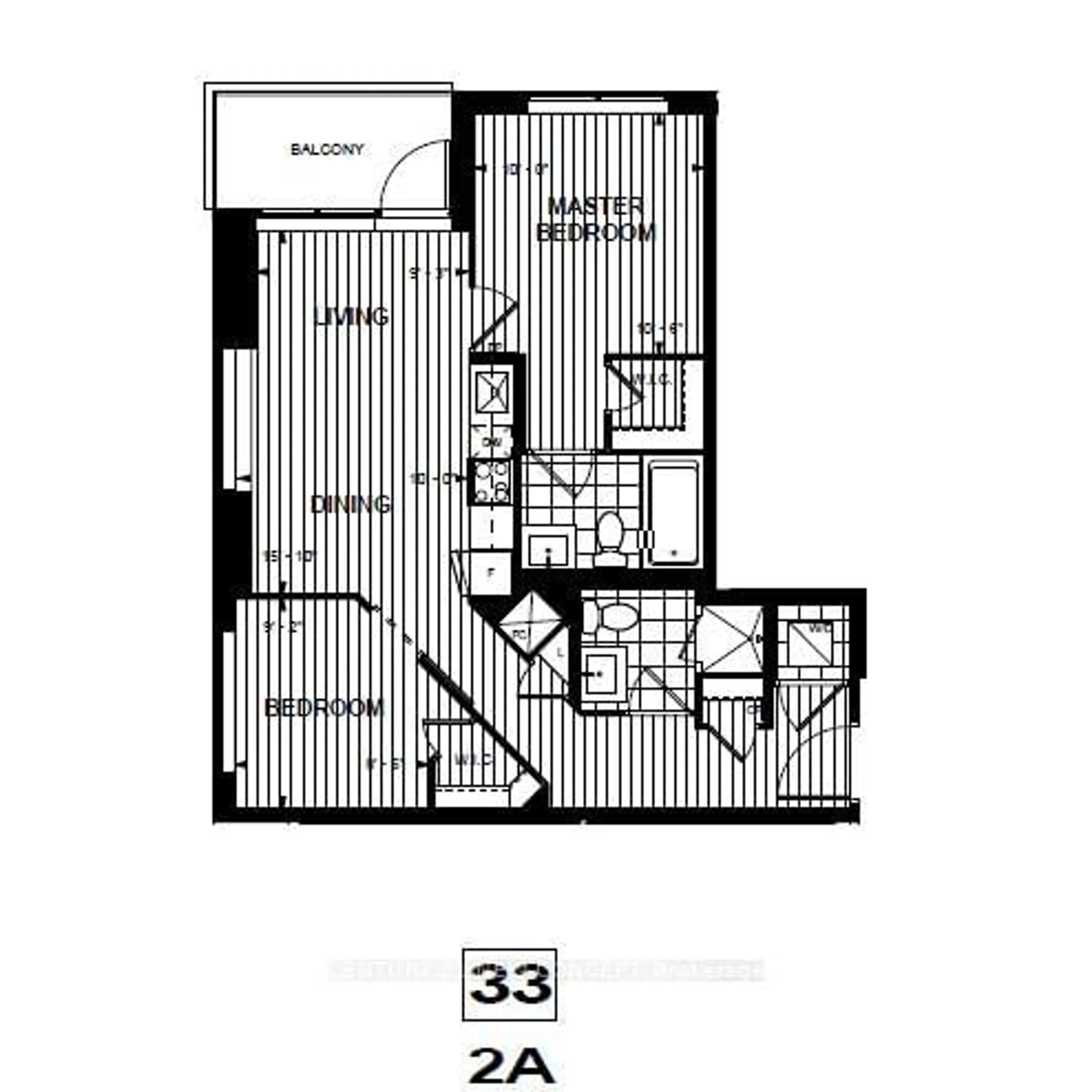 Floor plan for 5 Mabelle Ave #1033, Toronto Ontario M9A 0C8