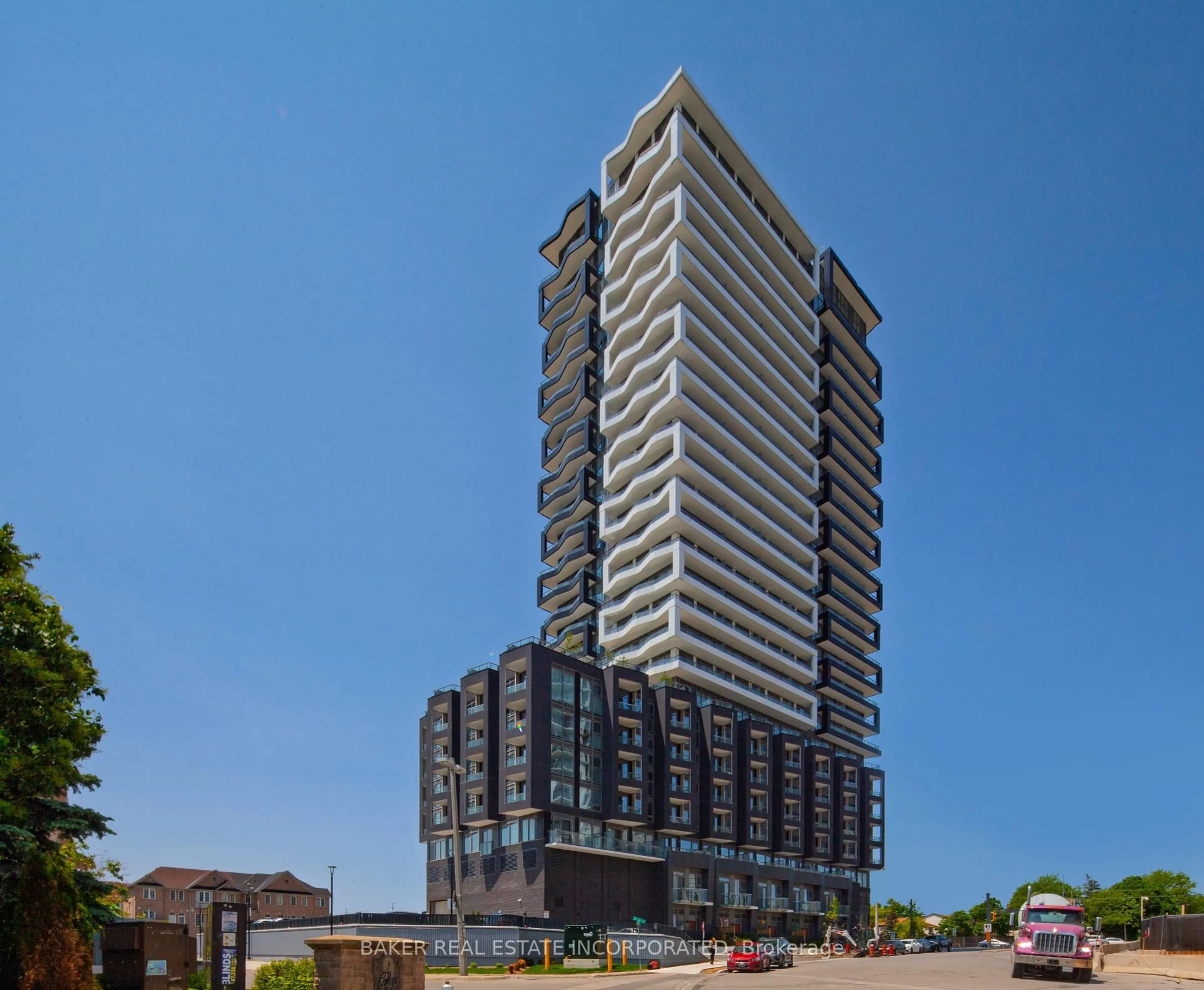A pic from outside/outdoor area/front of a property/back of a property/a pic from drone, building for 260 Malta Ave #1708, Brampton Ontario L6Y 6L7