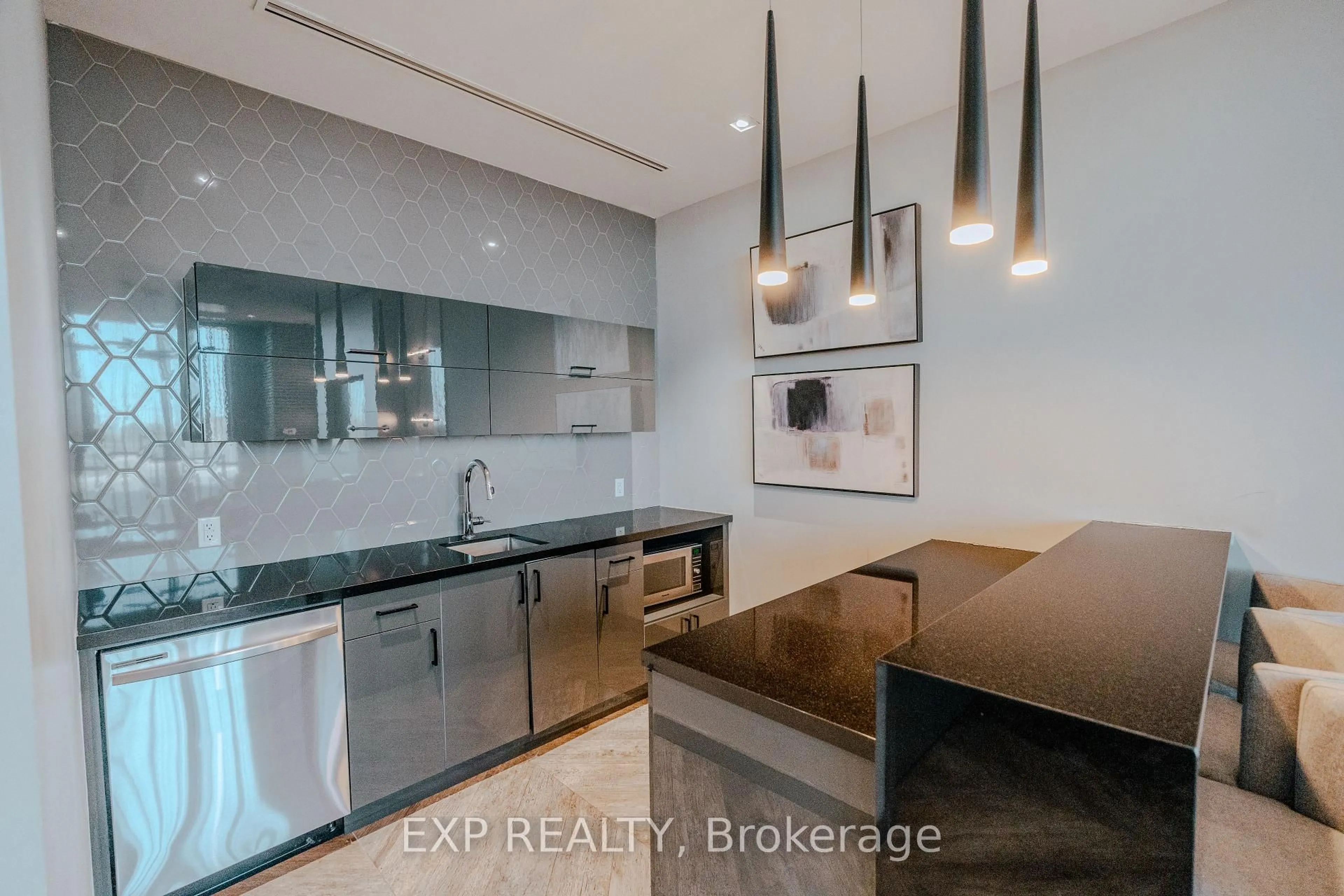 Open concept kitchen, unknown for 50 Thomas Riley Rd #1104, Toronto Ontario M9B 0C5