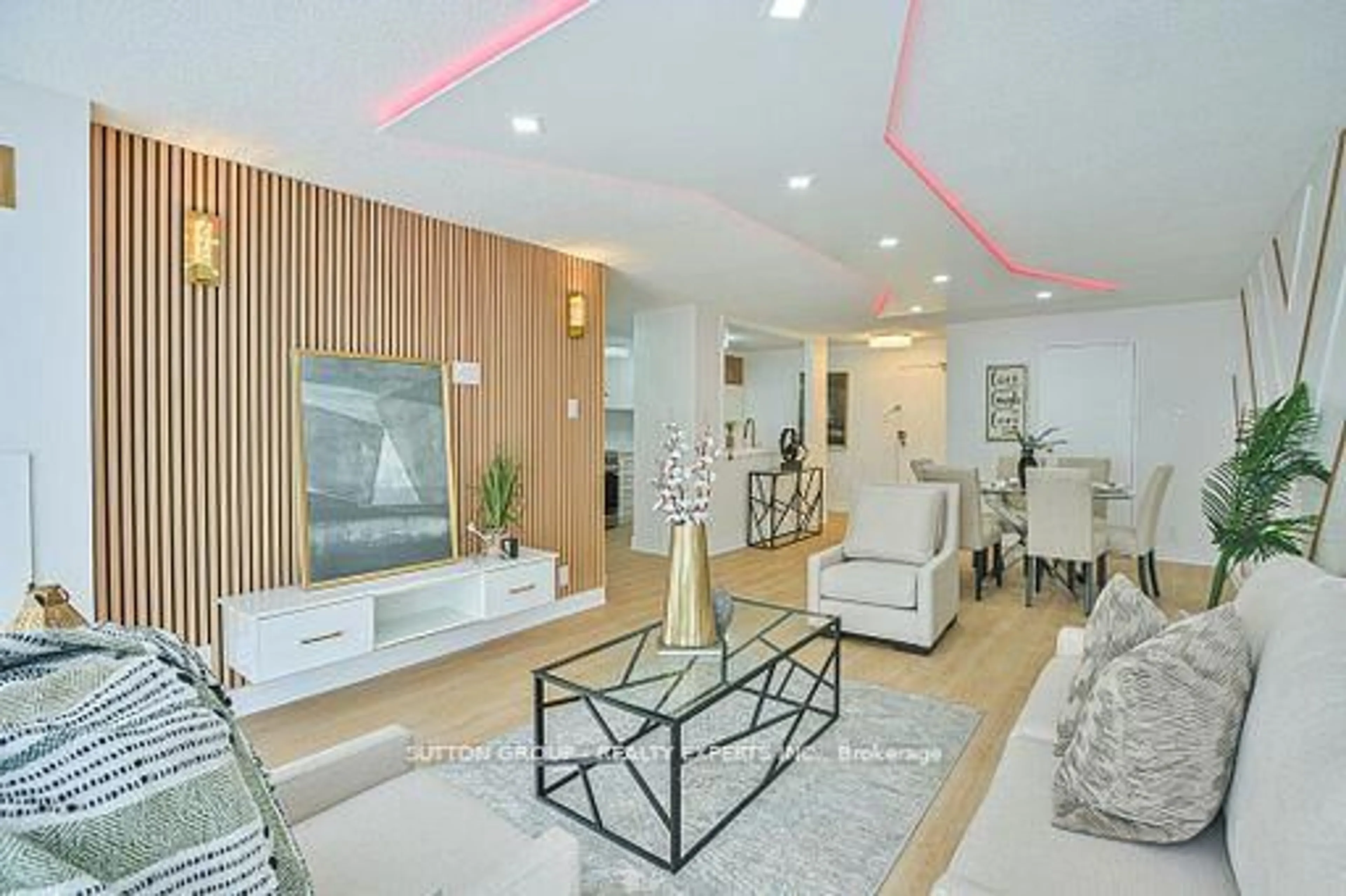 Living room with furniture, unknown for 35 Trailwood Dr #713, Mississauga Ontario L4Z 3L6