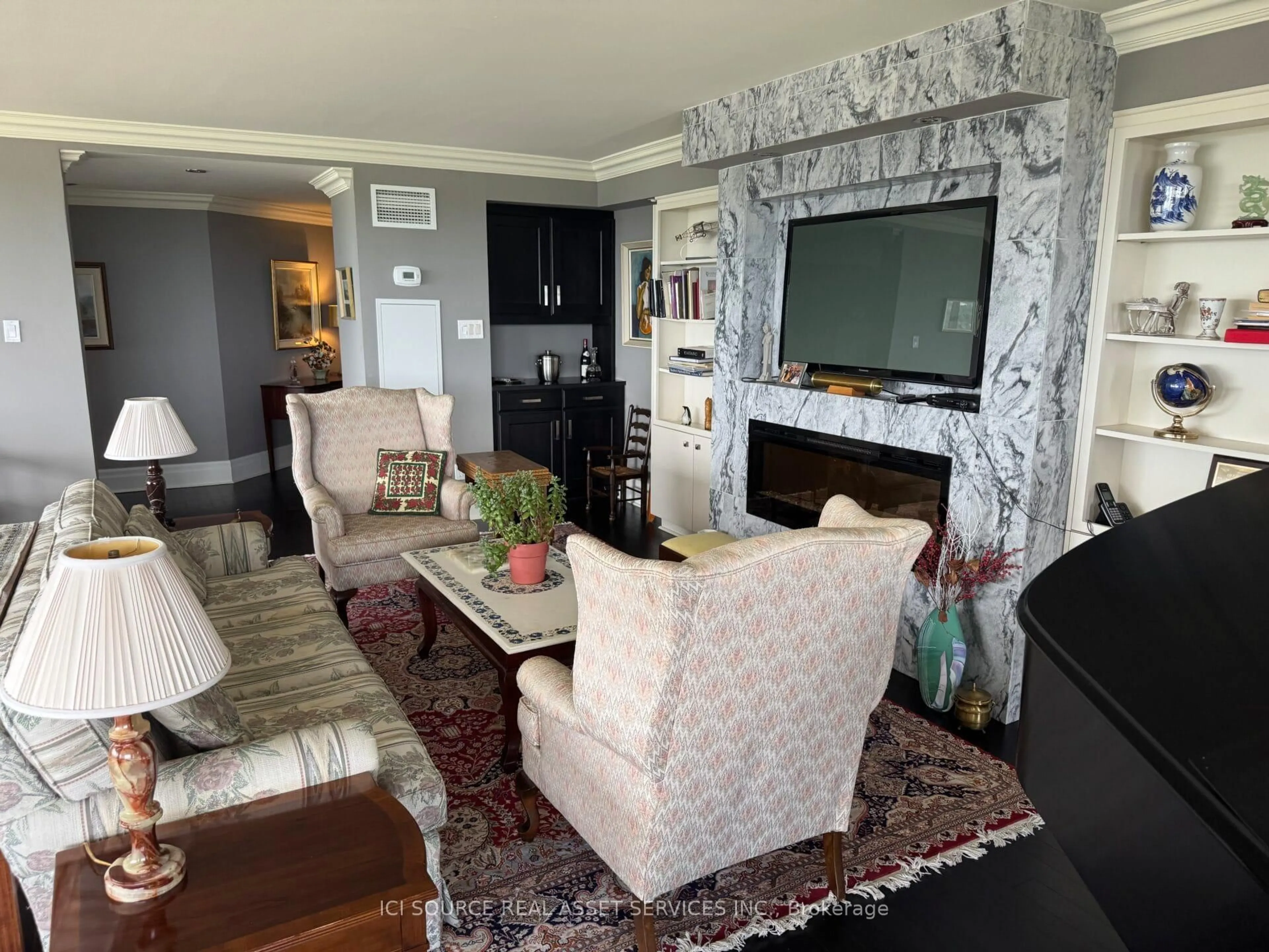 Living room with furniture, unknown for 2045 Lake Shore Blvd #2703, Toronto Ontario M8V 2Z6