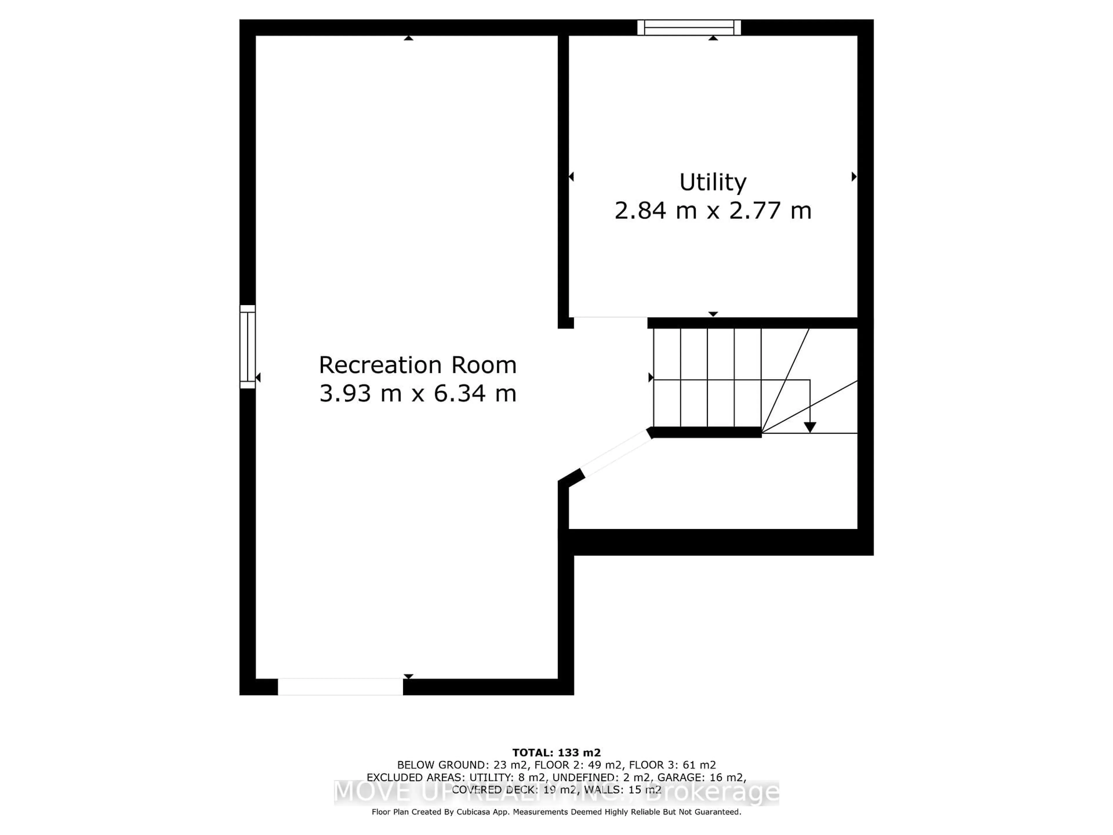 Floor plan for 102 Trudelle Cres, Brampton Ontario L7A 2Z3
