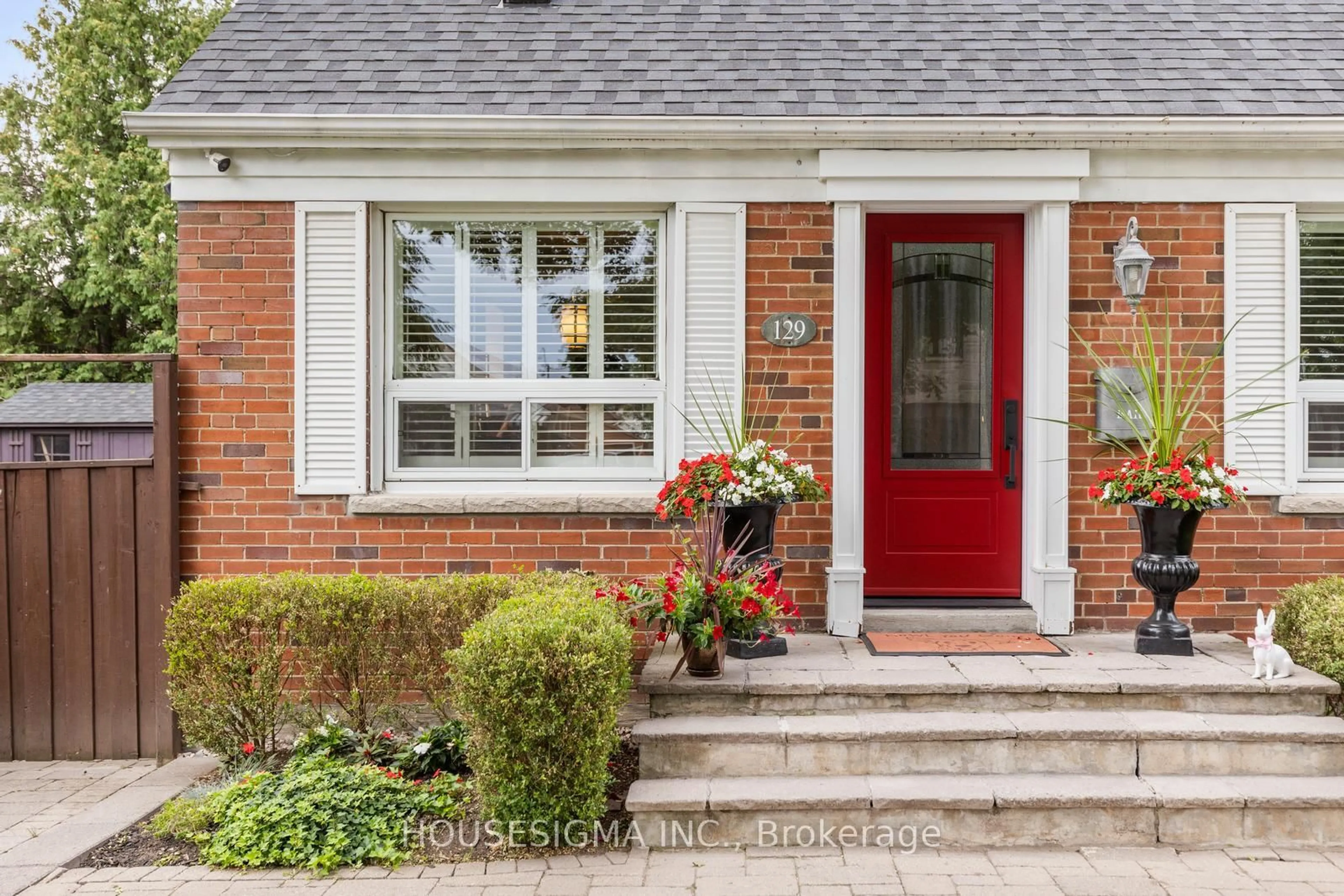 Home with brick exterior material, street for 129 Edgecroft Rd, Toronto Ontario M8Z 2C2